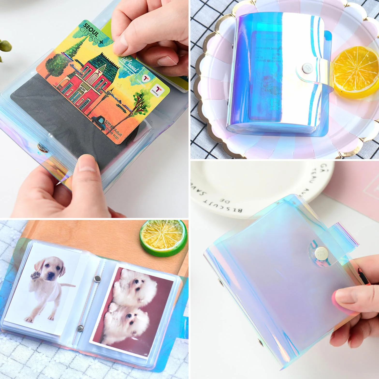 Mały album fotograficzny na zdjęcia o wielkości 7,6 cm, kompatybilny z Fujifilm Instax Mini, Polaroid Instax Mini/Kpop, album fotograficzny, mały, na duże zdjęcia 7,6 cm, kompatybilny z