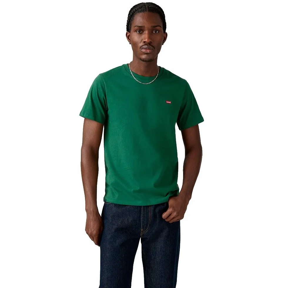 Levi's Męski t-shirt Ss Original Hm Tee, ciemnozielony, M