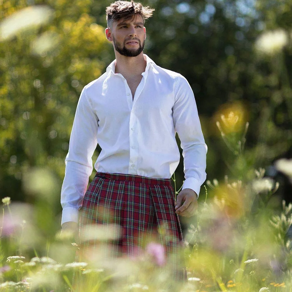 Boland - Mister Tartan tartan kilt, kilt do kolan, rozmiar uniwersalny, spódnica dookoła, karnawał, przebranie, bal przebierańców