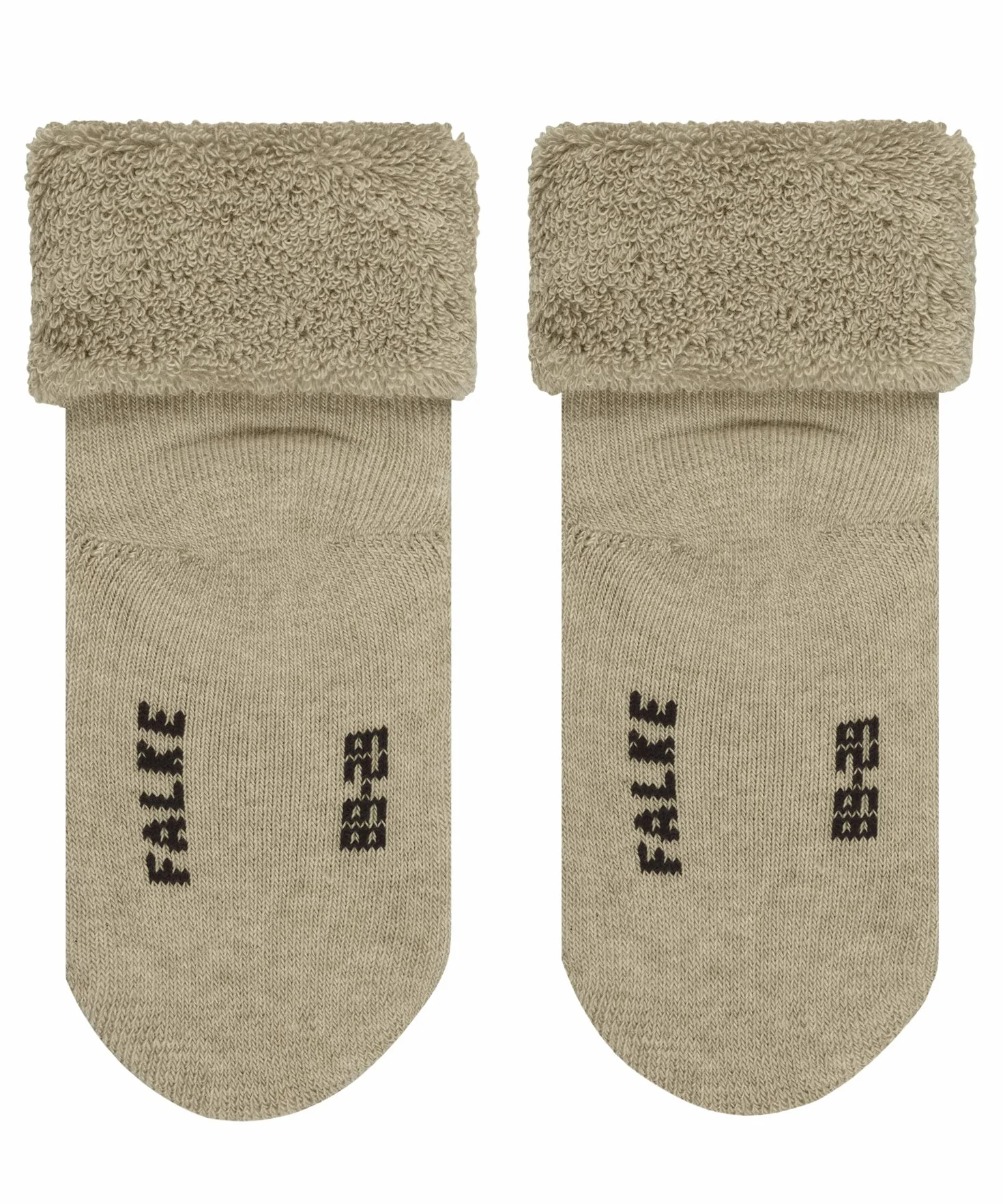 FALKE Uniseks - niemowlęta Skarpety Baby Bear B So Bawełna na prezent 1 Para, Beżowy Sand Melange 4650, 62-68