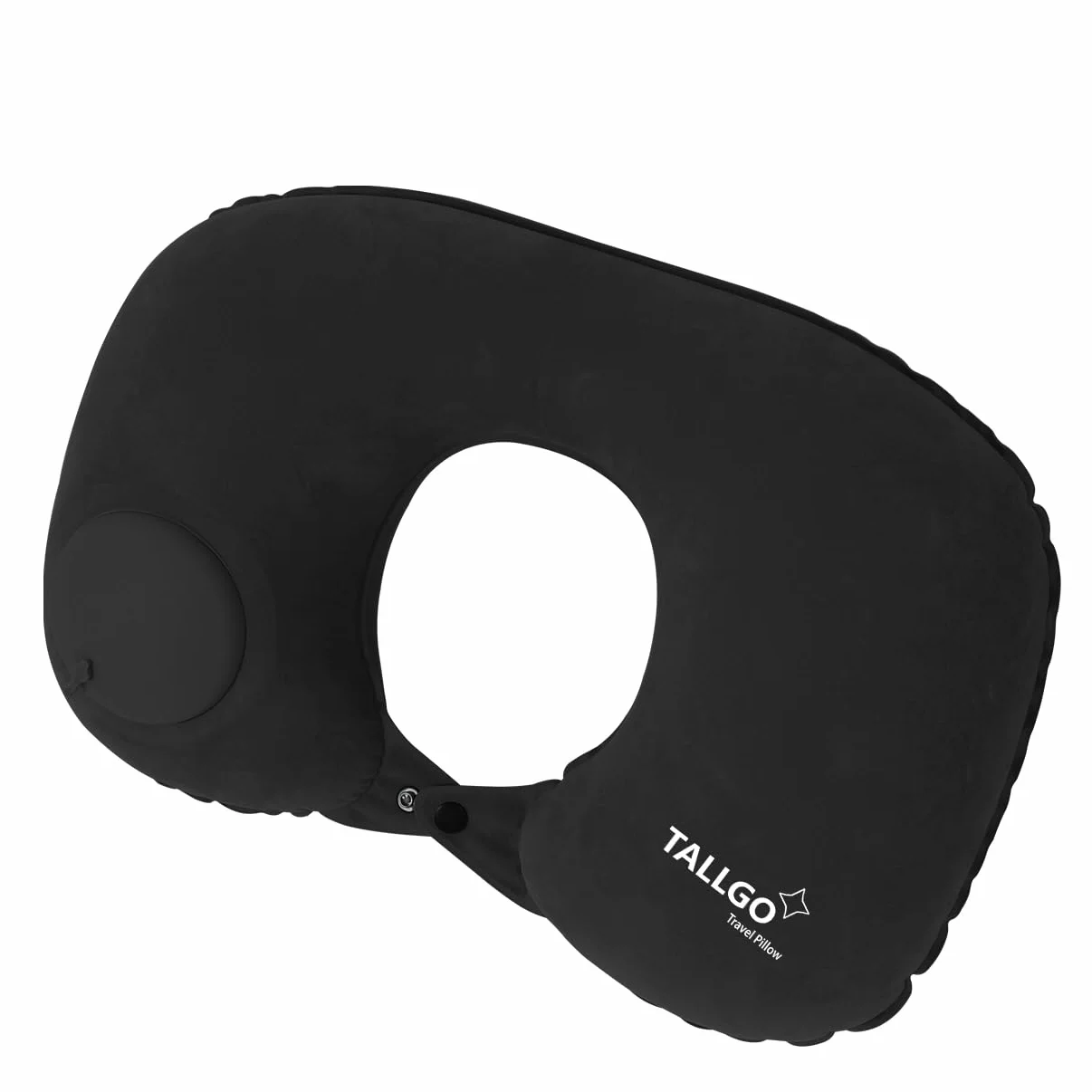 TALLGO nadmuchiwana poduszka podróżna, poduszka na szyję do podróży, nadmuchiwana poduszka na szyję do podróży, poduszka samolotowa, nadmuchiwana poduszka, poduszka samolotowa na szyję, talię, plecy i