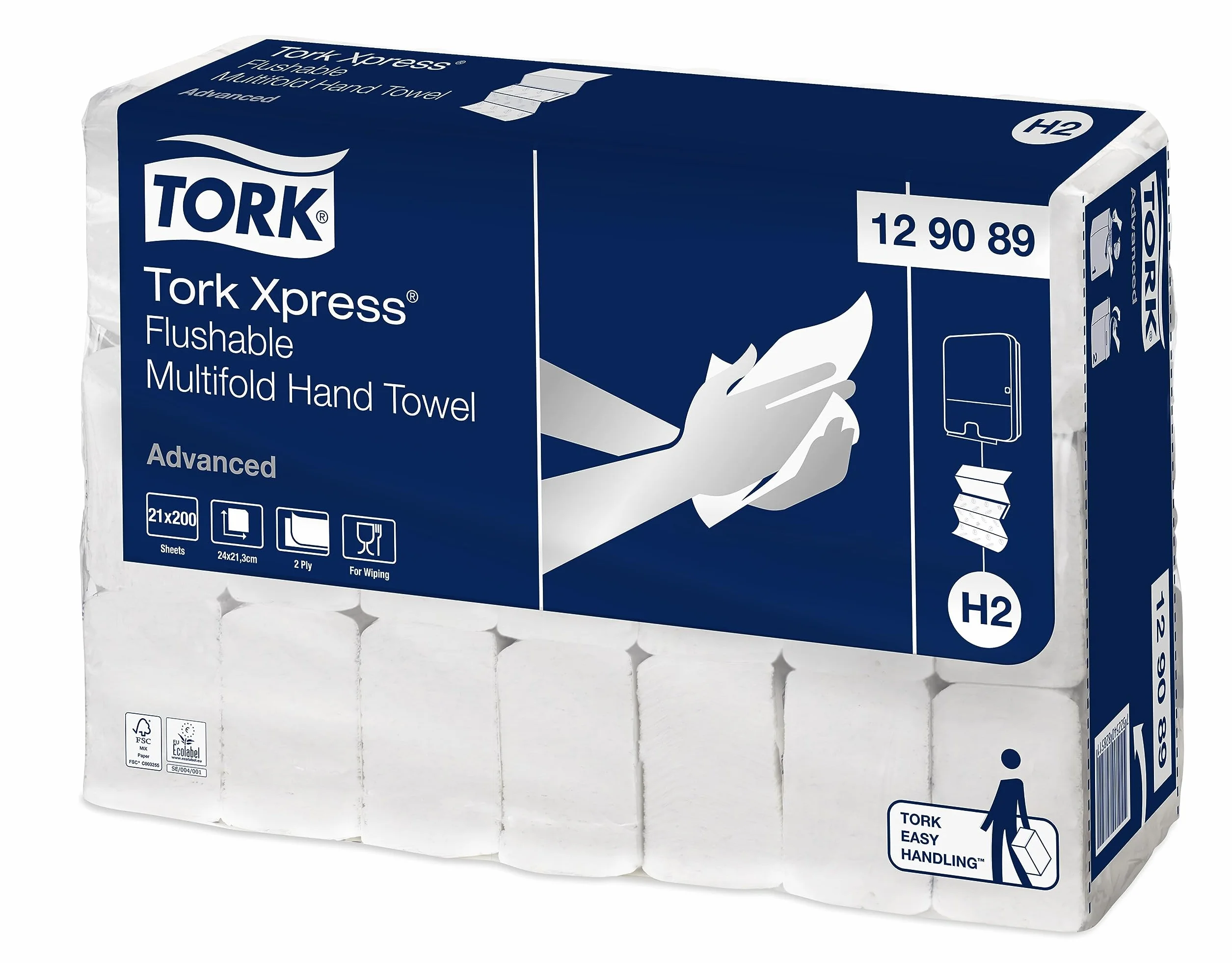 Tork Xpress łatwo rozpuszczalny ręcznik Multifold w składce wielopanelowej