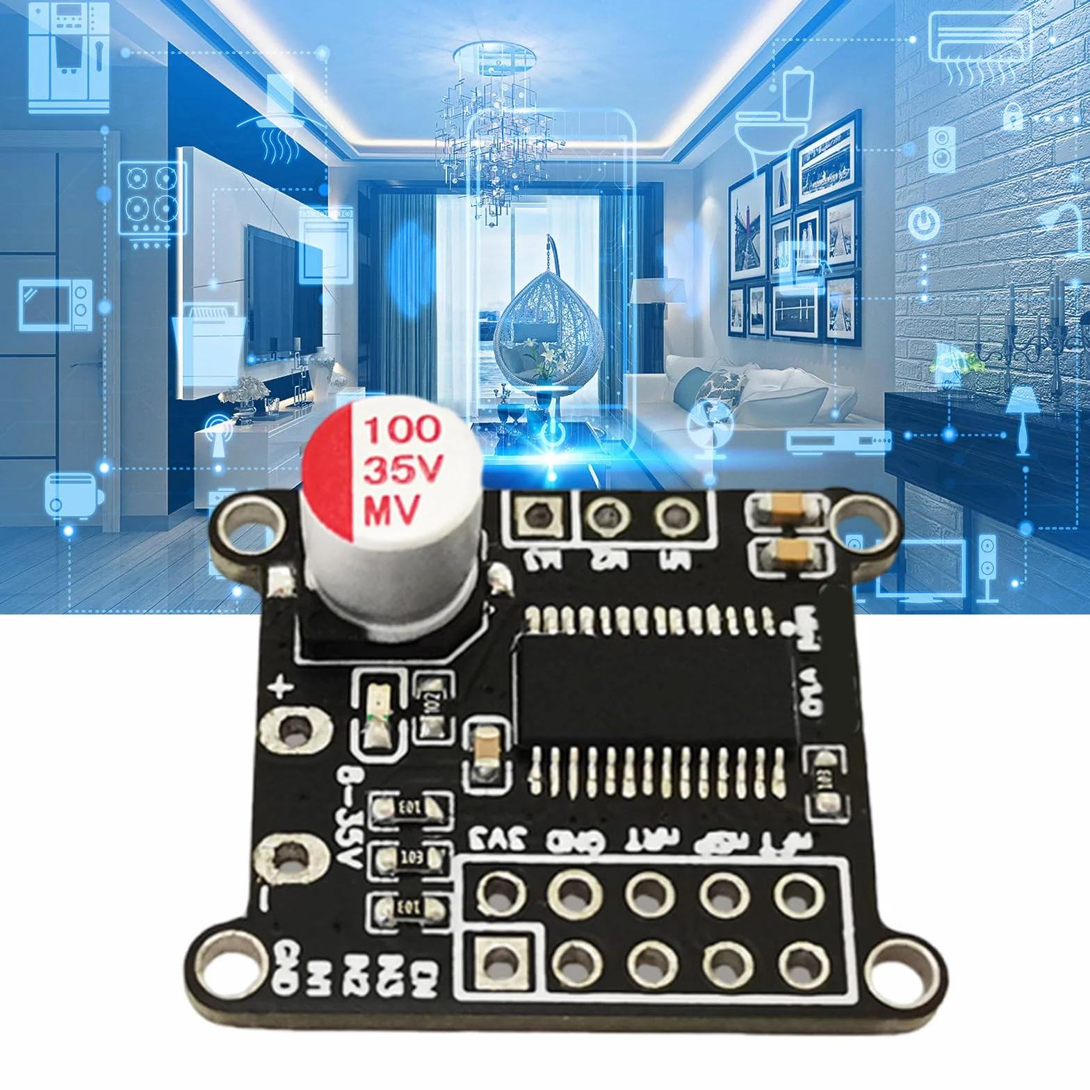 DRV8313 zestaw płyta sterująca silnikiem tryplikaty niedołączone wiadukty HELLO łatwa aranżacja do zastosowań elektronicznych inteligentna automatyka komponent PCB