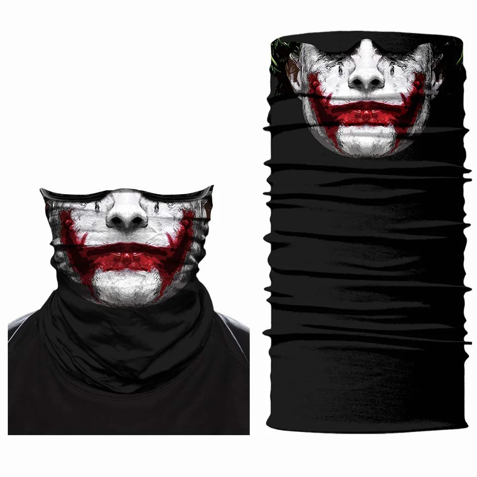 ShopINess Komin na Szyję | Wielofunkcyjna Chusta Bandana, Ocieplacz, Kominiarka i Opaska na Motocykl, Sport, Zimę, Festiwale i Halloween – Unisex Joky