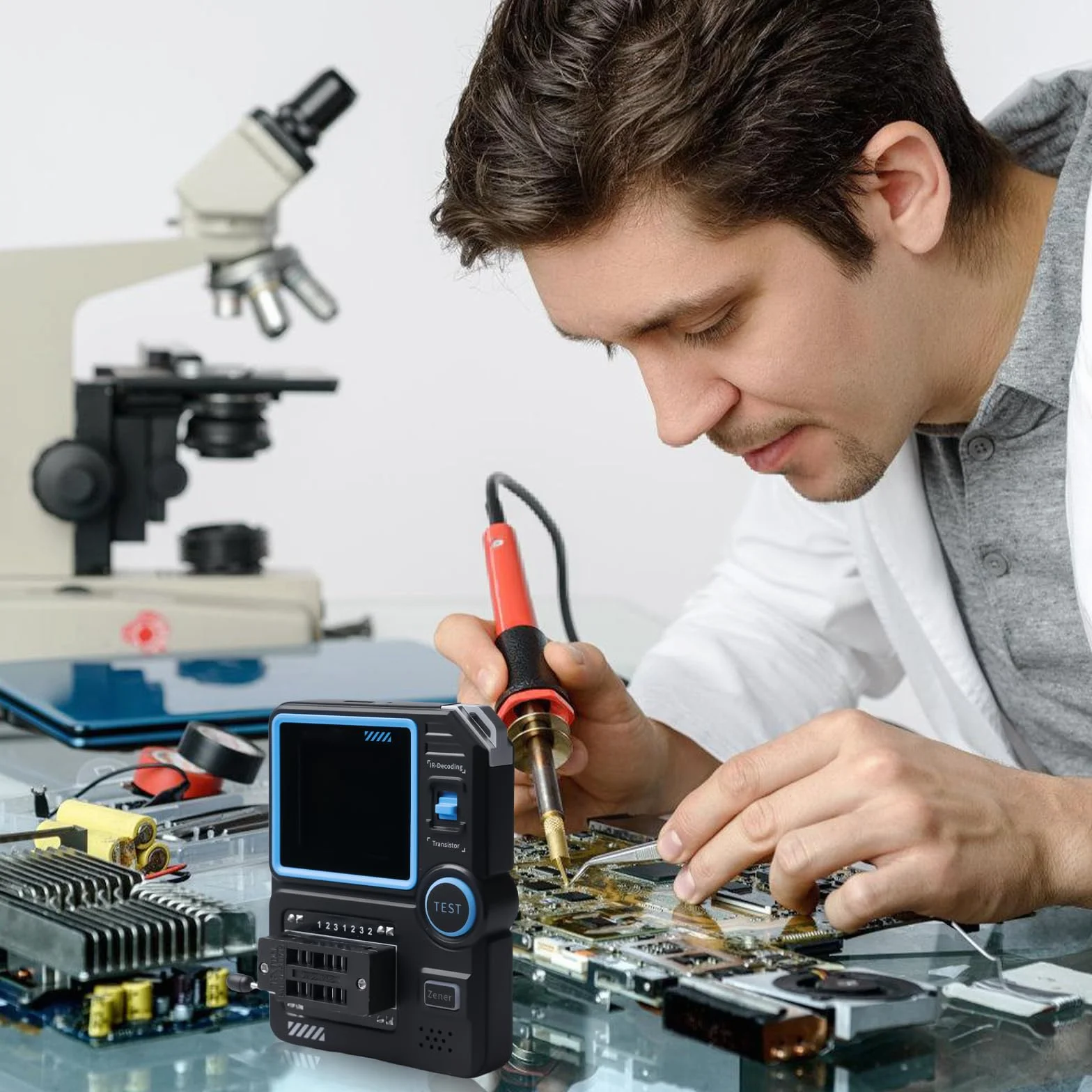 LCR-P1 tester tranzystorowy, miernik tranzystorowy z kolorowym wyświetlaczem, kondensator diodowy, miernik rezystancji LCR, miernik rezystancji LCR, wielofunkcyjny tester NPN PNP, MOSFET IR