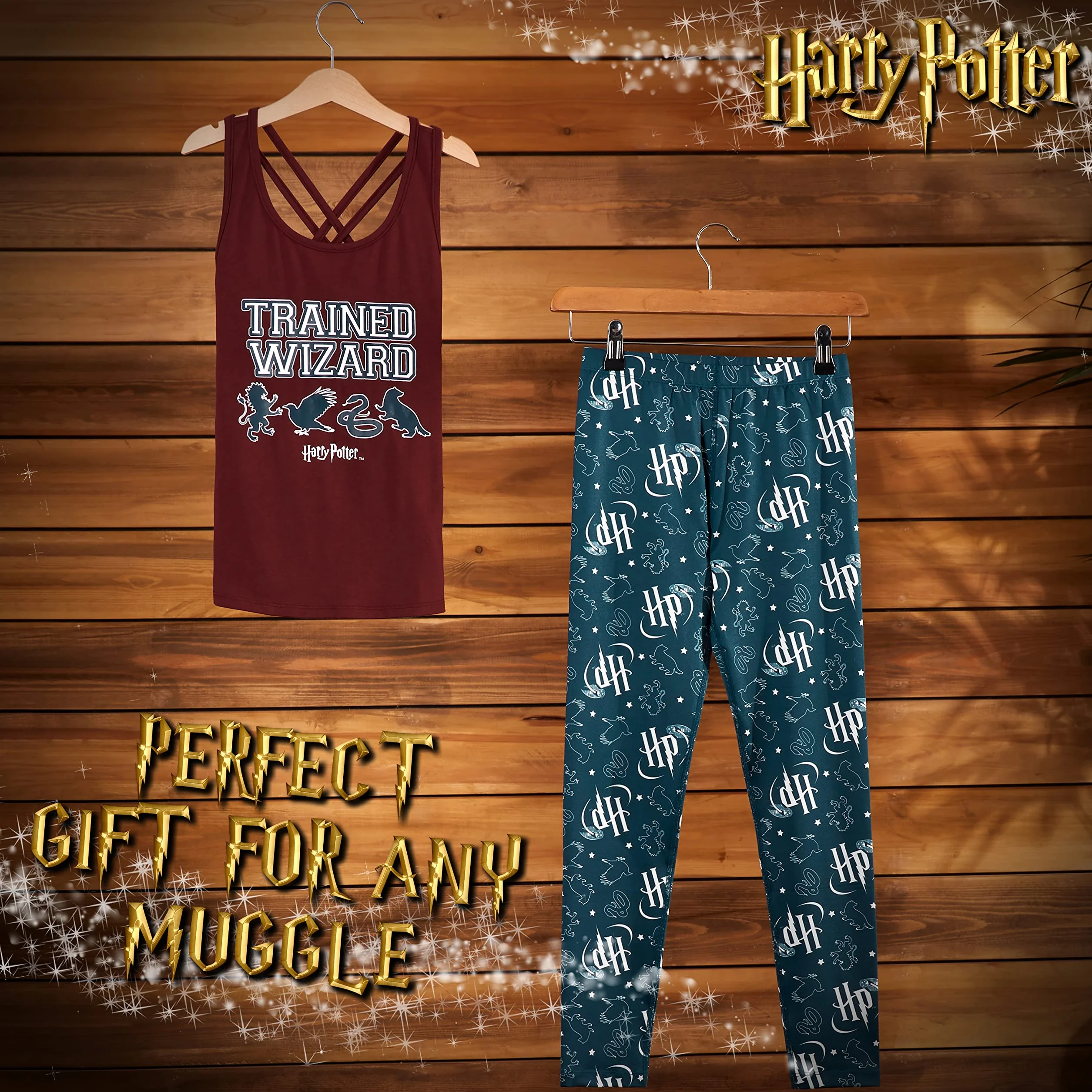 Harry Potter Dziewczęcy top na siłownię i legginsy zestaw treningowy taniec sportowy strój prezenty