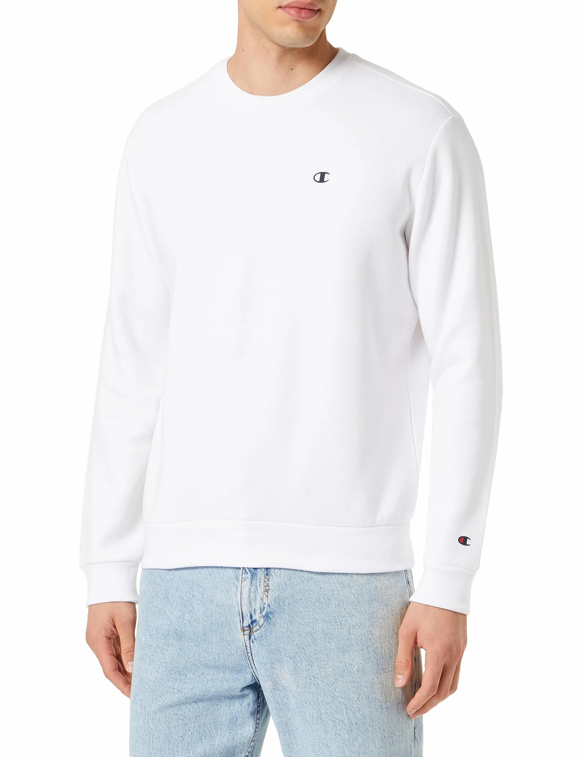 Champion Legacy Basics-Powerblend bluza polarowa męska, biała, M