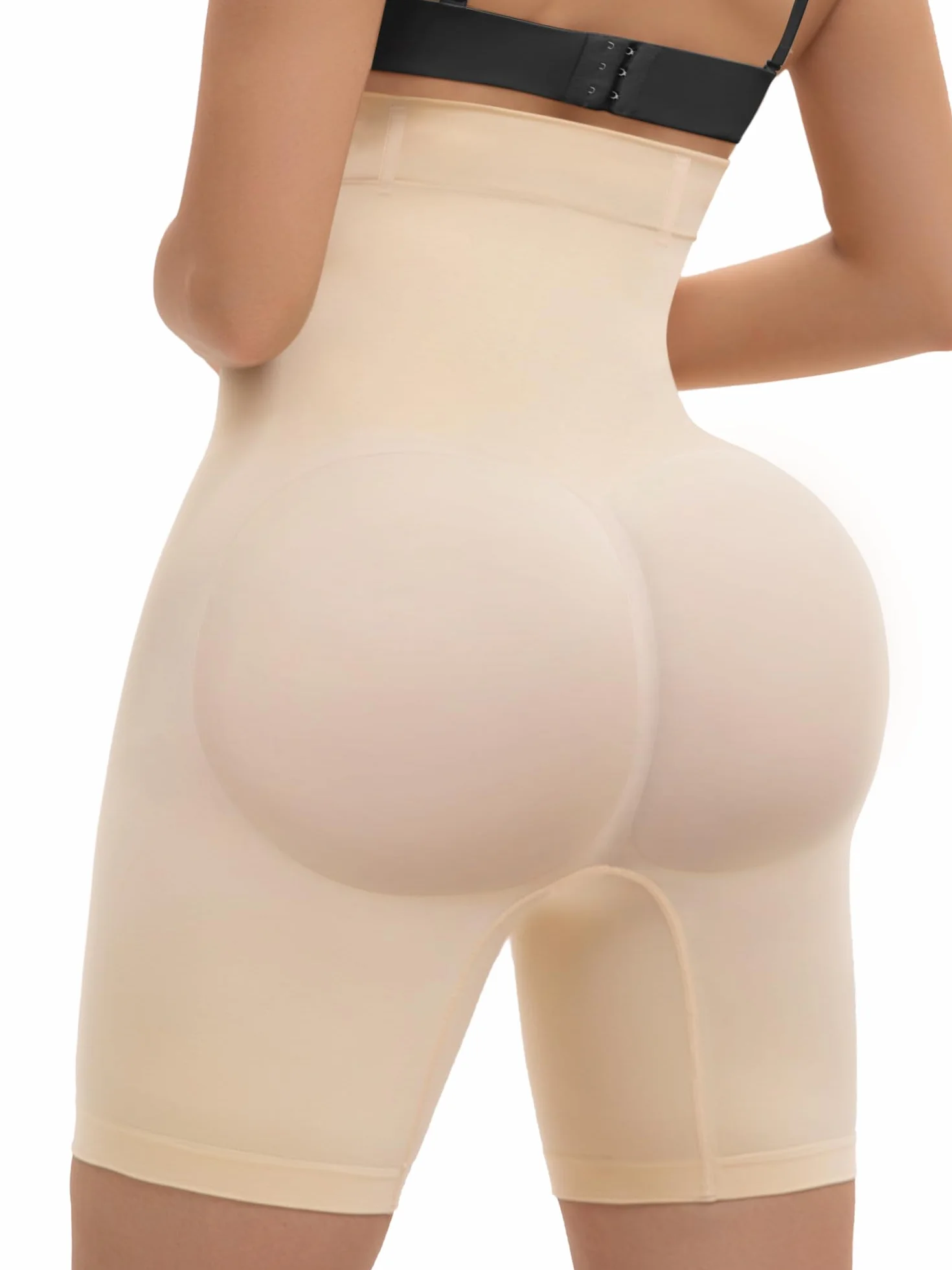 SHAPERX Bielizna modelująca z wysokim stanem majtki wyszczuplające brzuch bezszwowe modelujące sylwetkę krótka zapinana na zamek błyskawiczny bielizna wyszczuplająca dla kobiet