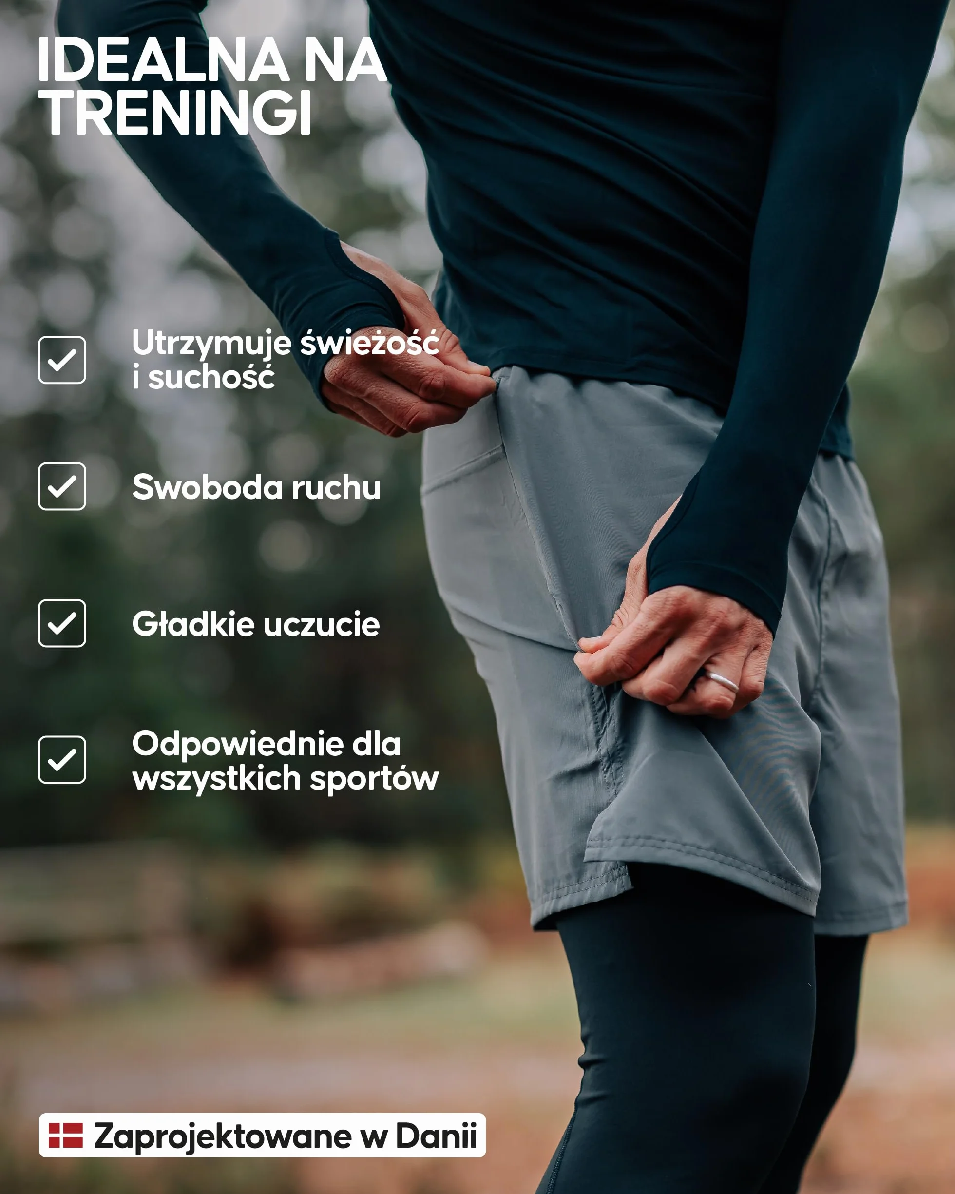 DANISH ENDURANCE Krótkie Spodenki Męskie, Sportowe Szorty, na Siłownie
