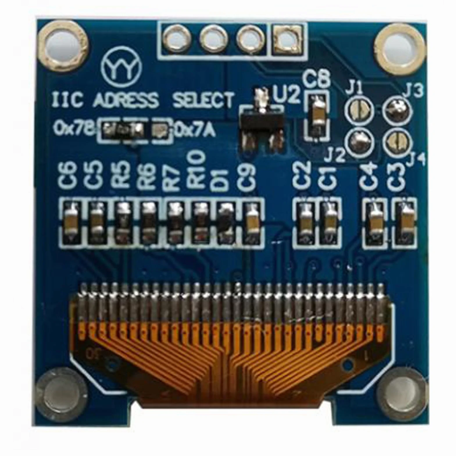 Moduł Wyświetlacza OLED 0,96 Cala, 128x64 Pikseli żółty Niebieski SSD1315 Mini Samoświecąca Płytka Wyświetlacza, Wyświetlacz Szeregowy IIC I2C, Kompatybilny z Ar Duino, Seria 51