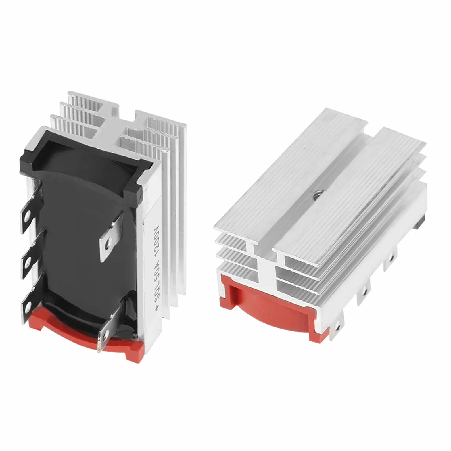 Zestaw 2 Trójfazowych Mostków Prostowniczych 50A 1200V Wysokowydajna Dioda Prostownicza Mostkowa Z Aluminiowym Radiatorem