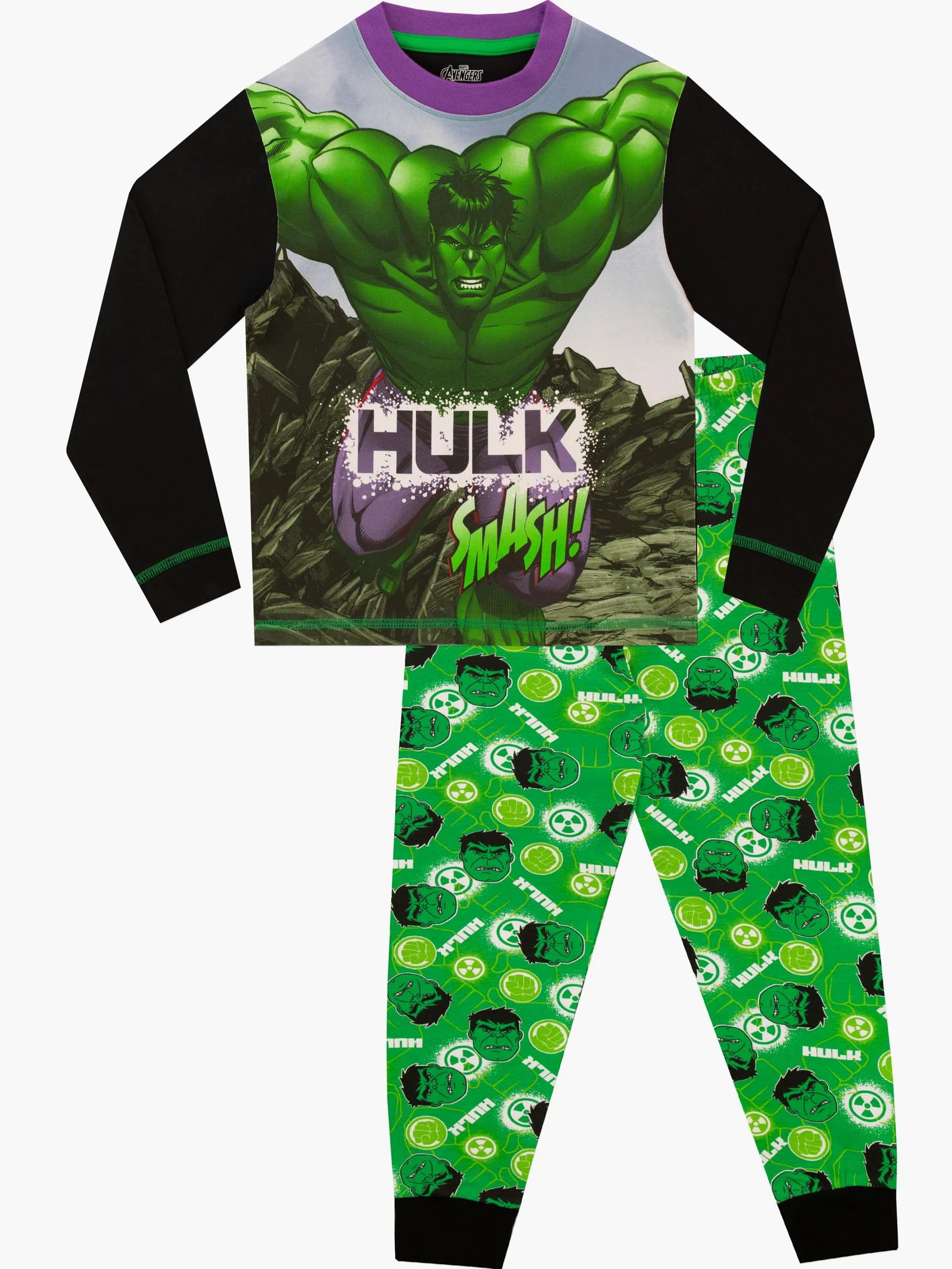 Marvel Piżama chłopięca The Incredible Hulk