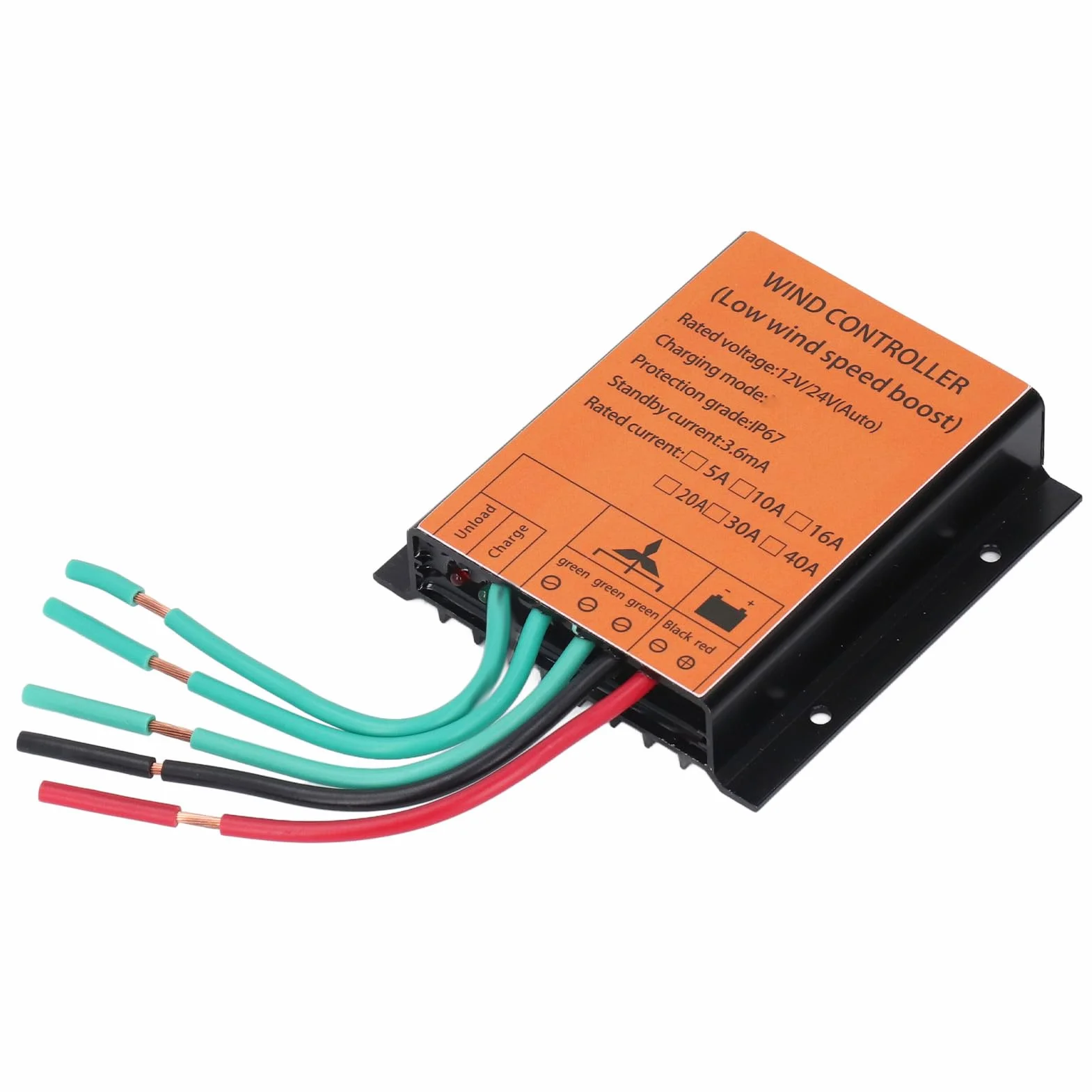 Kontroler ładowania Turbiny Wiatrowej MPPT Napięcie Doładowania 12 V 24 V 40 A 300 W-1000 W, Regulator Generatora Wiatrowego, ze Zwiększonym Odprowadzaniem Ciepła, do Sterowania