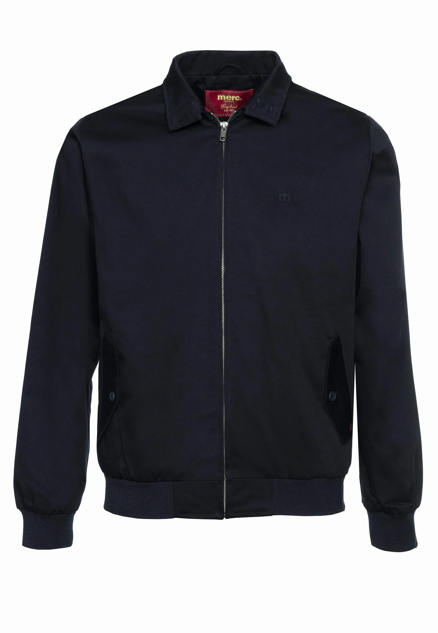 Merc Mężczyźni Harrington Kurtka, Niebieski, XL
