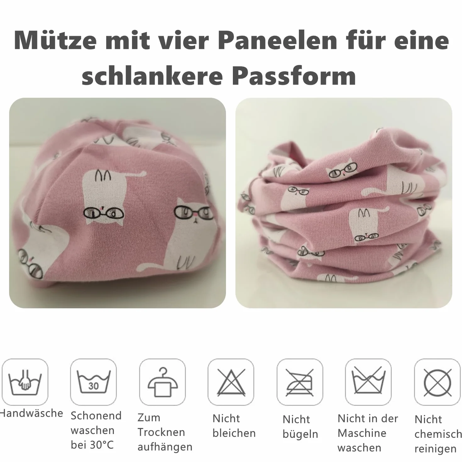 Dziecięcy Zestaw Bawełnianych Czapek i Szalików - Czapka Zimowa Beanie dla Chłopców i Dziewczynek, Szal Kominowy dla Niemowląt, Zimowy Look
