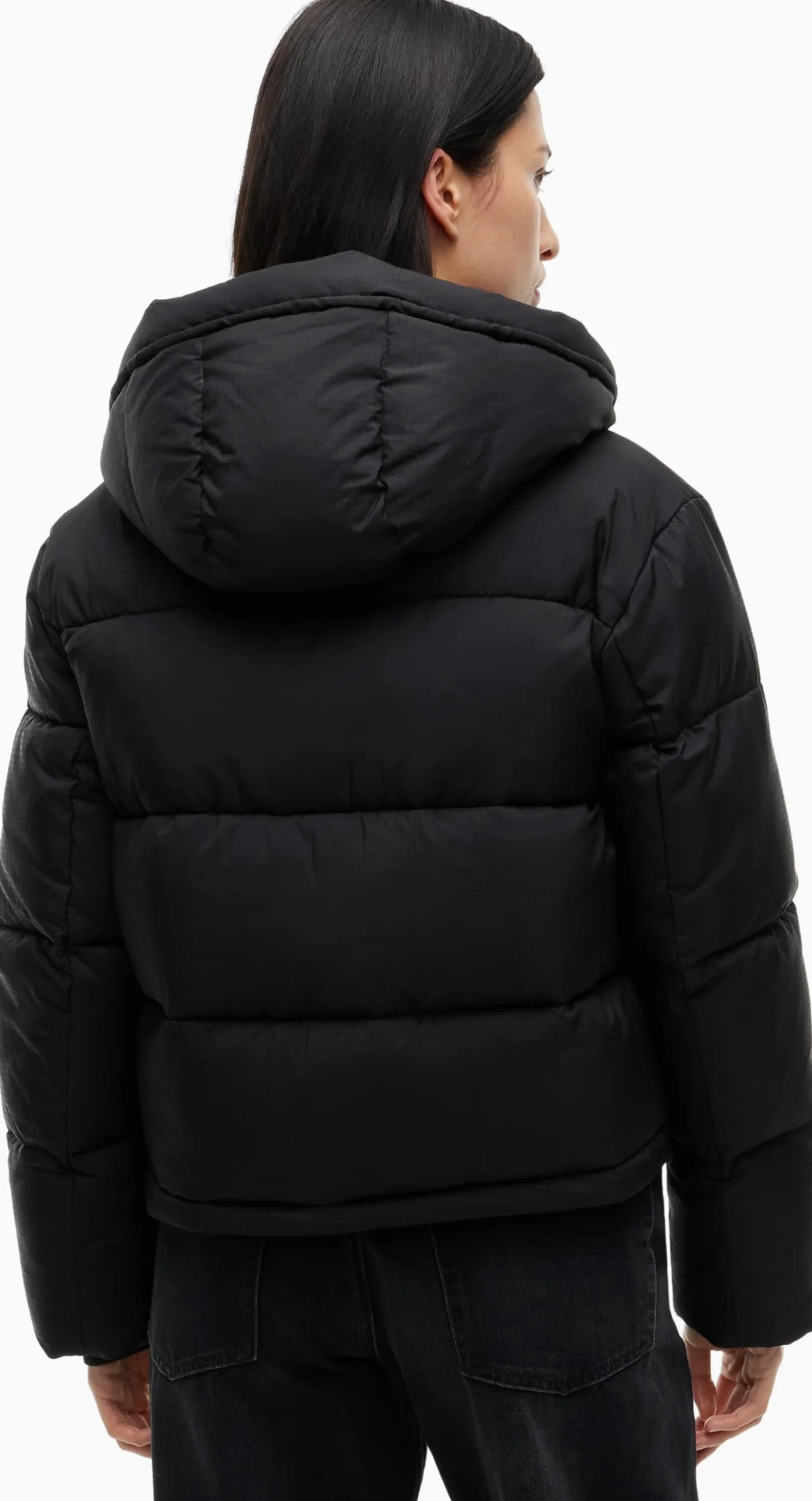 TOMMY JEANS Damska kurtka puchowa z kapturem TJW DW0DW21625, czarna, XL, czarny (czarny), XL