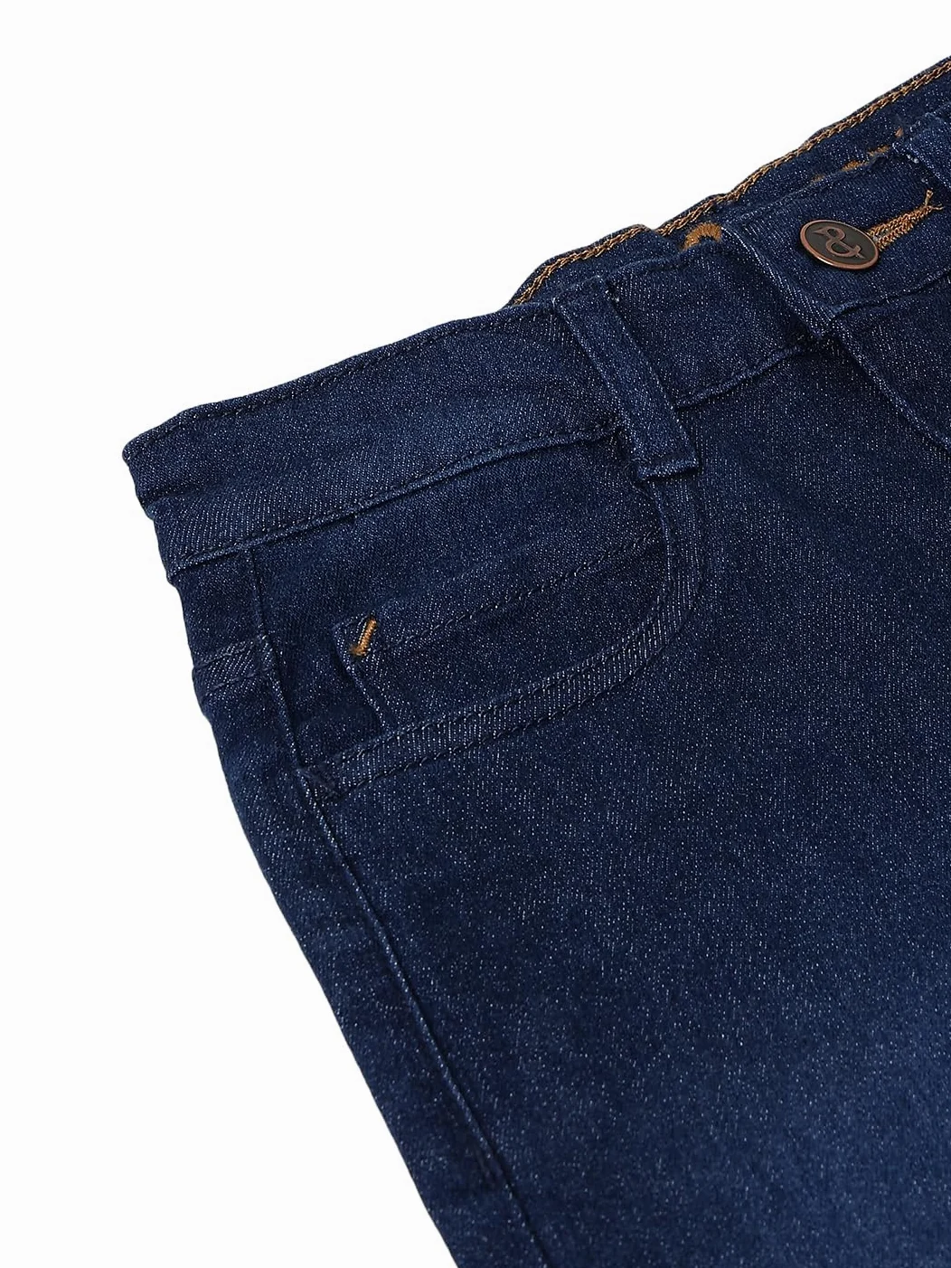 Tales & Stories Chłopięce dżinsy slim fit | stylowe spodnie ze średnim stanem z 5 kieszeniami | trwała bawełna denim lycra z zapięciem na guziki | odzież codzienna