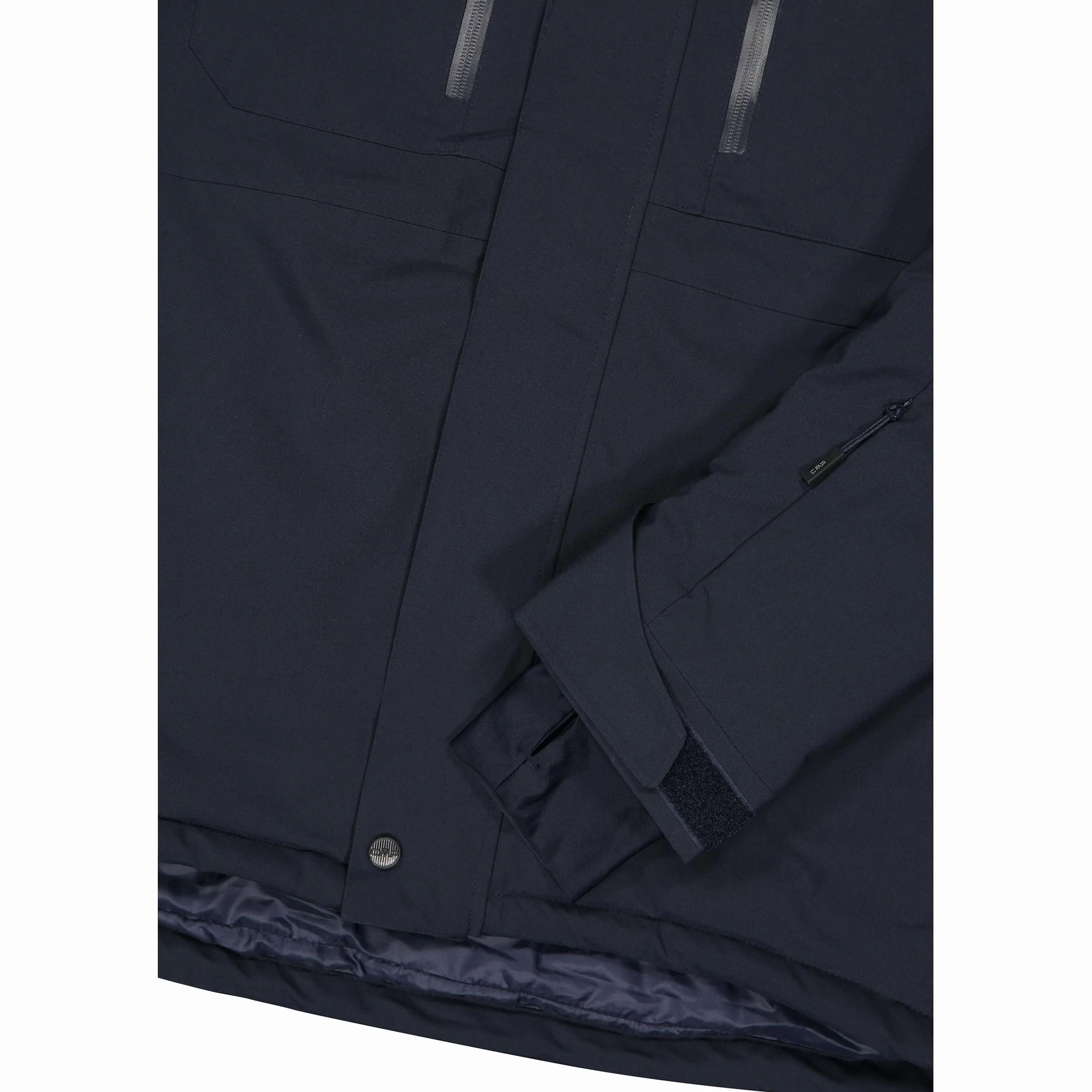 CMP Kurtka narciarska z kapturem Black Blue 56