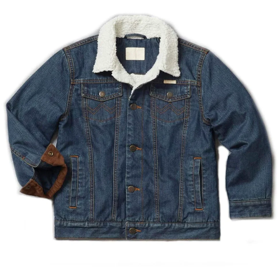 Wrangler Kurtka dżinsowa Chłopcy Dżinsowa Kurtka Z Podszewką