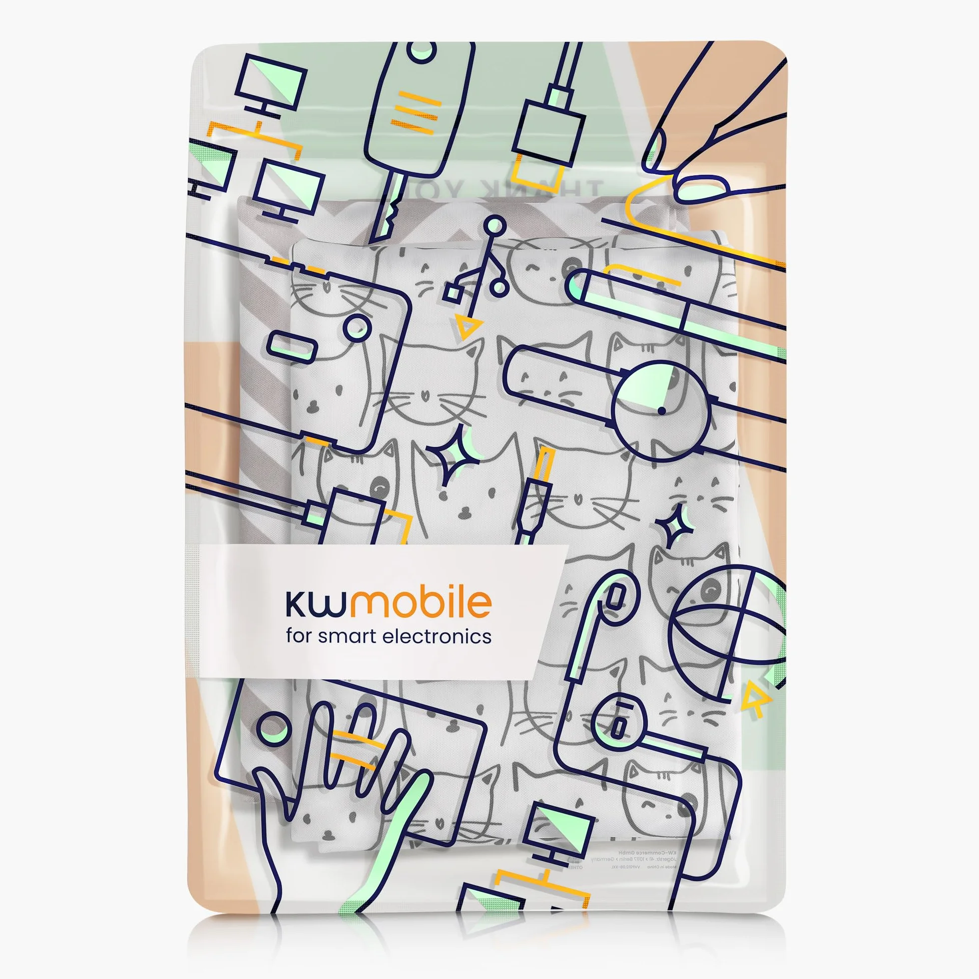 kwmobile Torba na pieluchy, 2 sztuki, odporna na działanie wody, 30 x 40 cm, torba na pieluchy, odzież łazienkowa, brudne pranie, białe, czarne, brązowe, 2 sztuki, biały, czarny, brązowy.