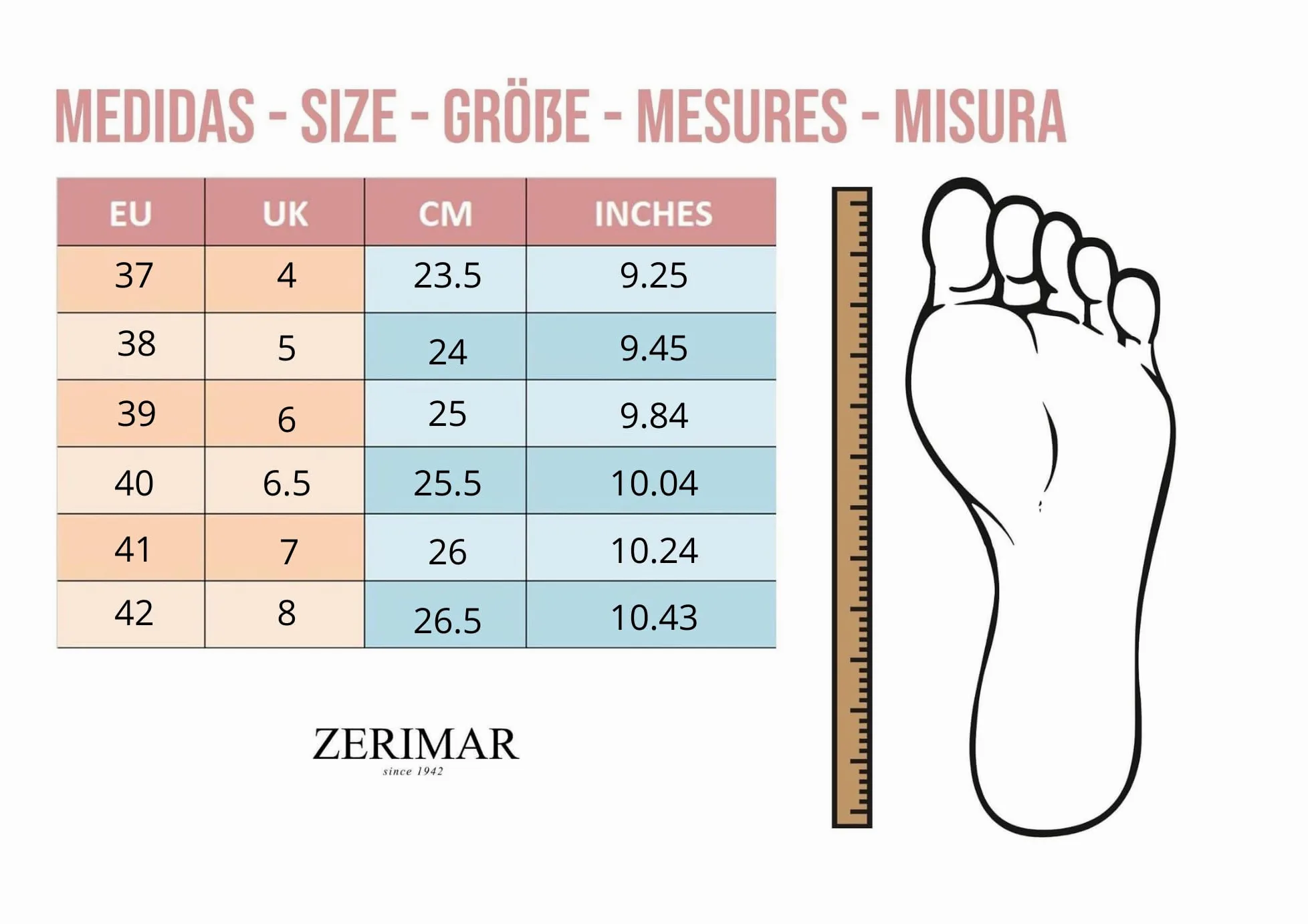 Zerimar Wygodne skórzane baleriny damskie - eleganckie lekkie buty do codziennego użytku biurowego - obcas 3,5 cm