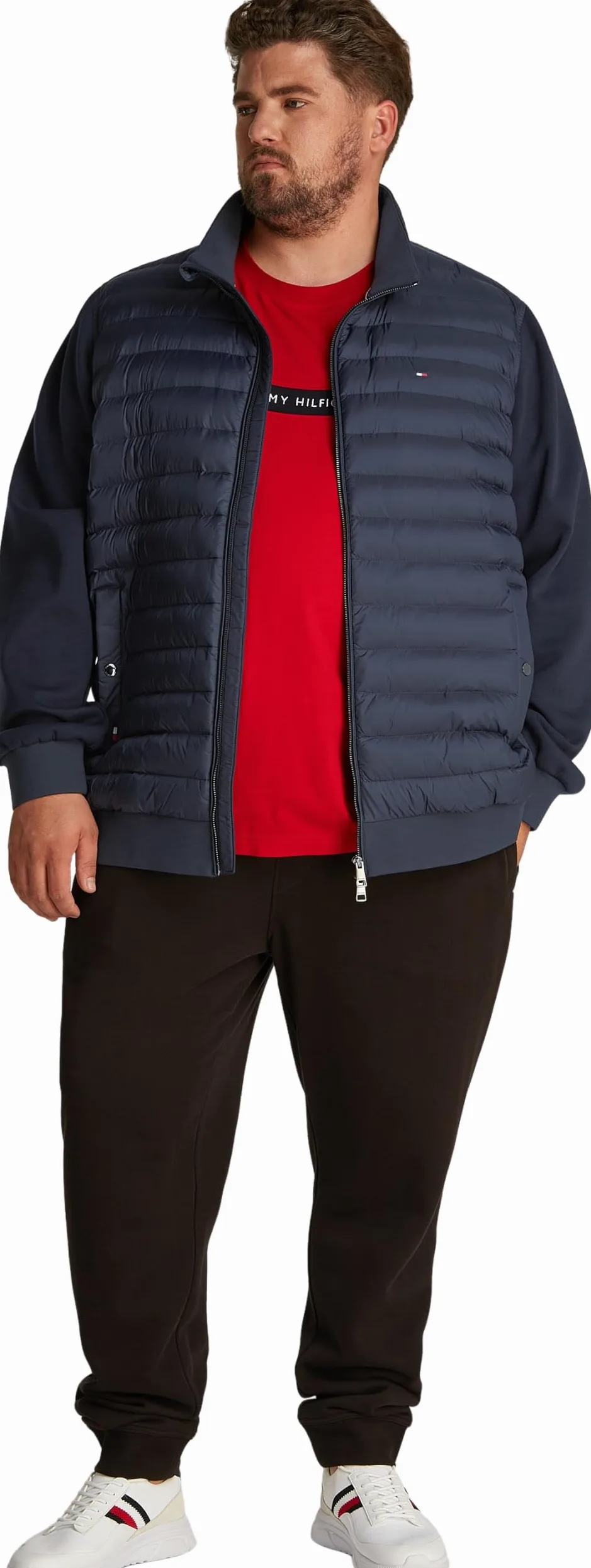 Tommy Hilfiger Bluza z zamkiem błyskawicznym Mężczyźni Bt-mix Stojak Na Media Cllr-b Mw0mw39138