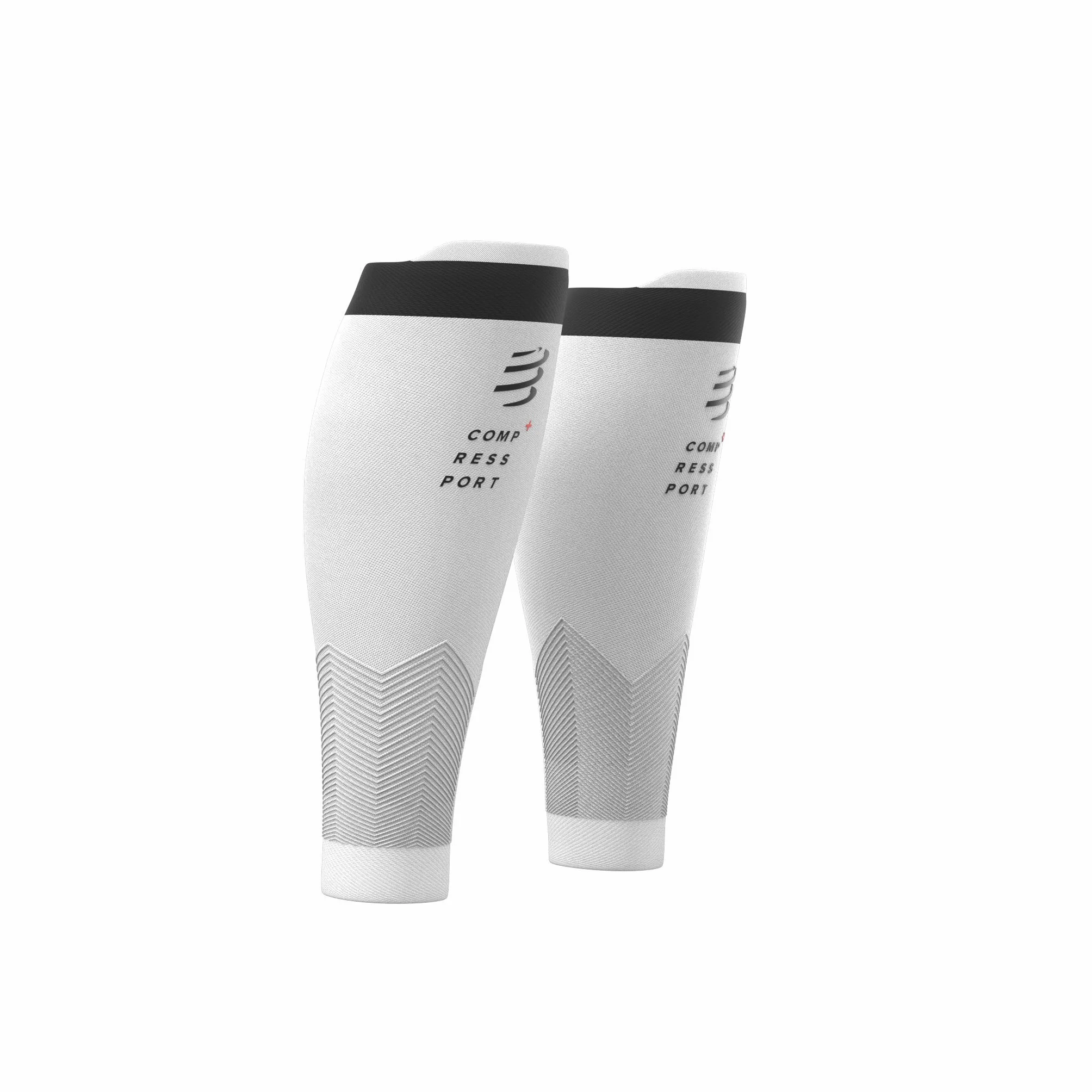 COMPRESSPORT - bandaż kompresyjny na łydki – R2V2 – ochrona mięśni, wydajność i rekreacja do uprawiania sportu – ultralekki i antystatyczny – bieganie, jazda na rowerze, do jazdy na rowerze i triatlonu
