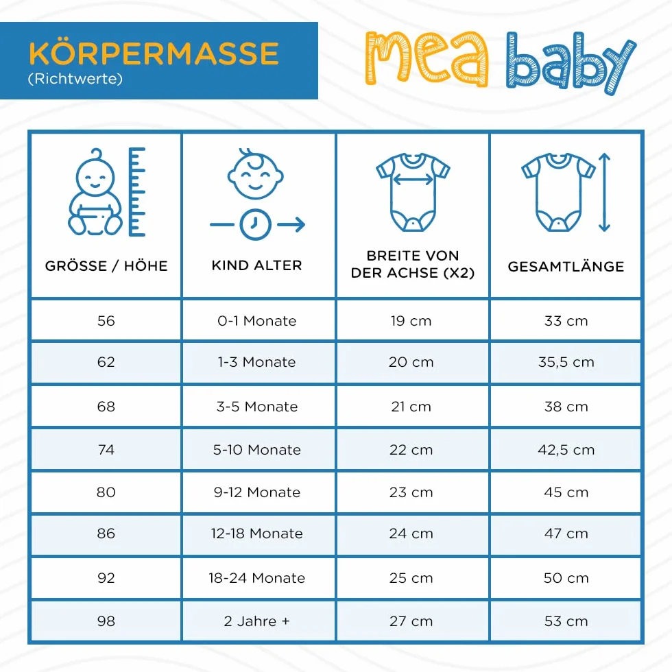 MEA BABY niemowlęce body z długimi rękawami unisex z nadrukiem, opak. 5 szt. Body dla niemowląt dla chłopców Body dla niemowląt dla dziewczynek (62)