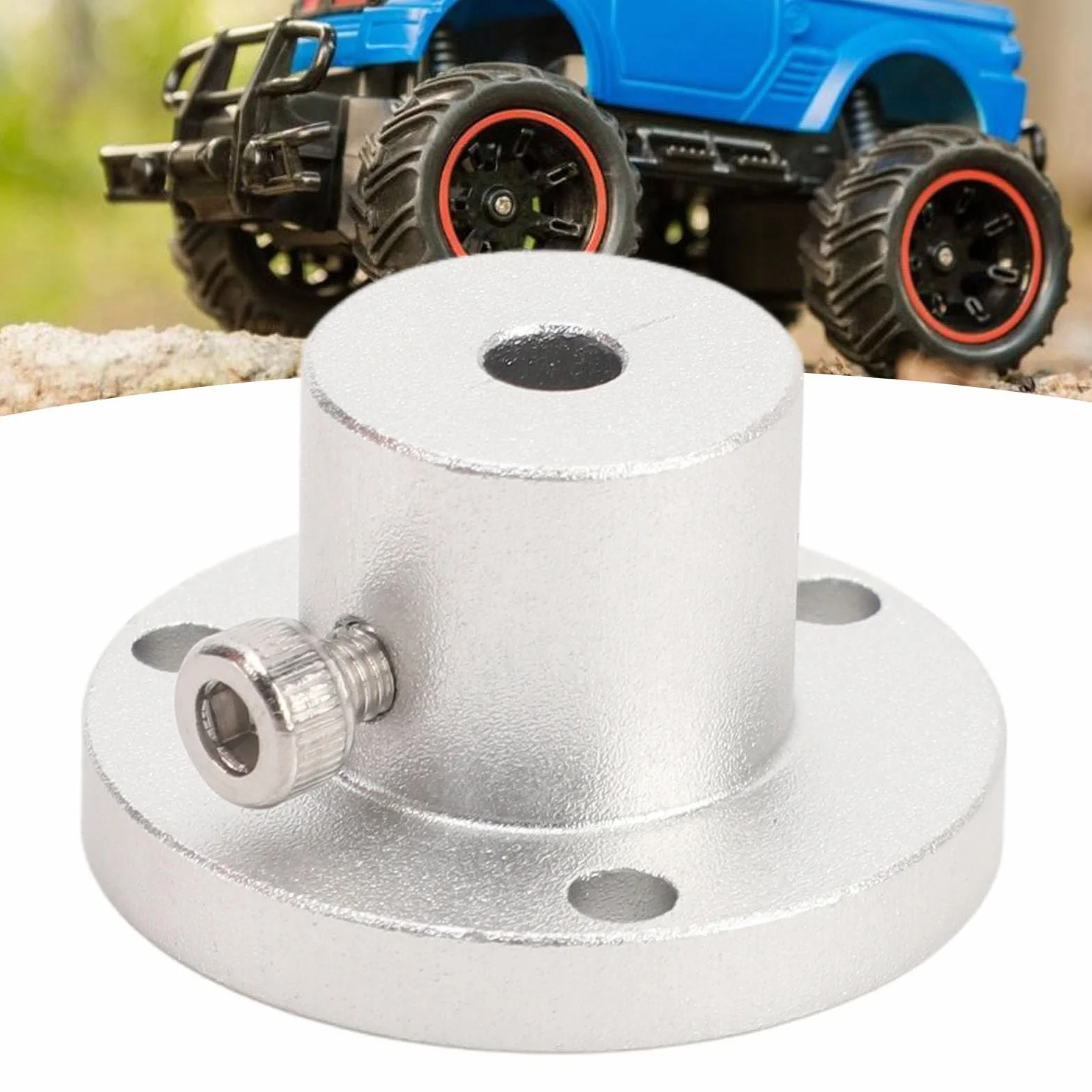Sprzęgło 4 mm do koła Mecanum, 60 mm, precyzyjne rozmiary, bezpieczny mechanizm, uniwersalna piasta ze śrubą nastawczą ze stali nierdzewnej