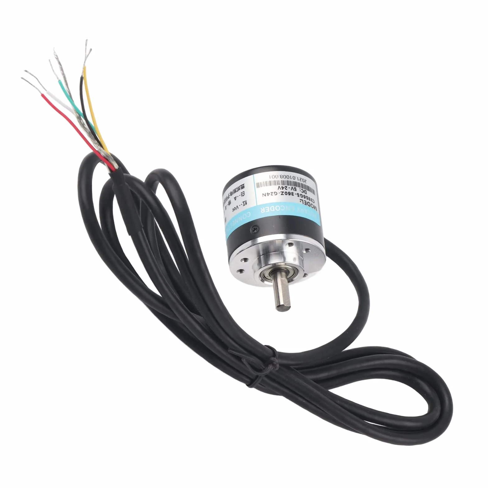ABZ trójfazowy enkoder fotoelektryczny DC 5-24 V 3000-6000 obr./min enkoder wału stałego do inżynierii samochodowej (360 Hz)