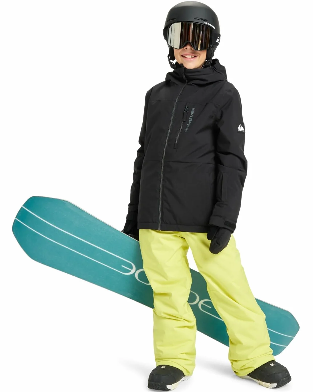 Quiksilver Kurtka śnieżna Side HIT solidna kurtka chłopięca czarna 6-7Y