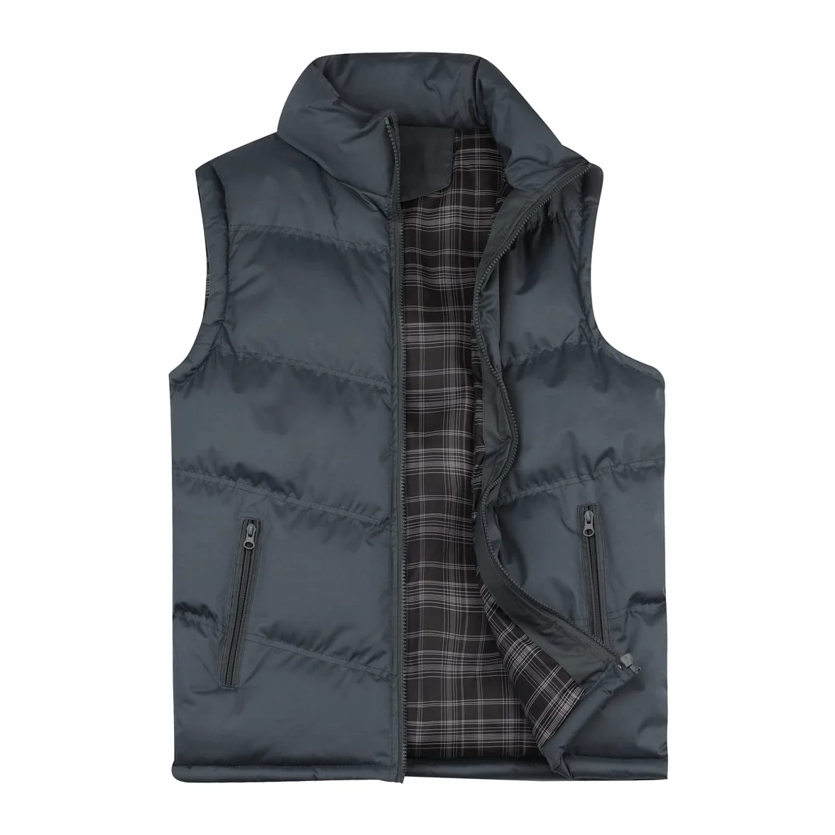 YOUTHUP Męska kamizelka pikowana ocieplacz zimowy bez rękawów Bodywarmer