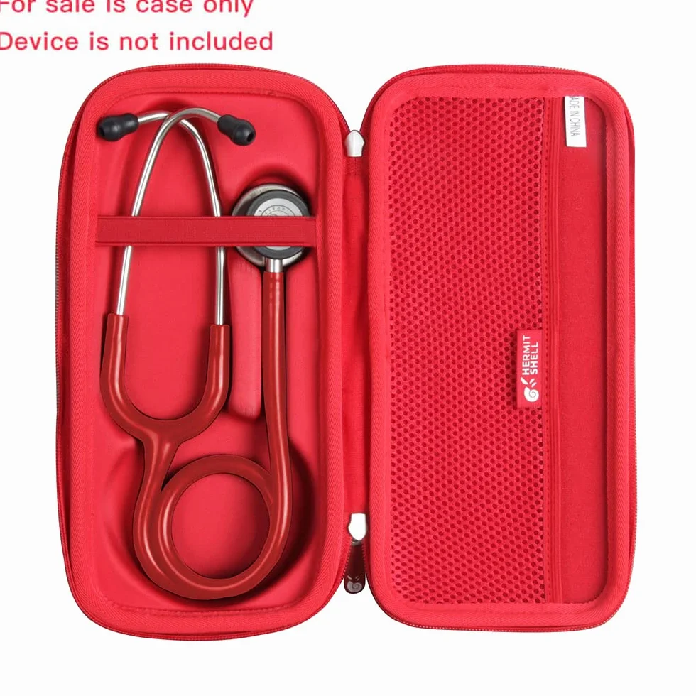 Hermitshell Etui podróżne do stetoskopu 3M Littmann Classic III (czerwony)