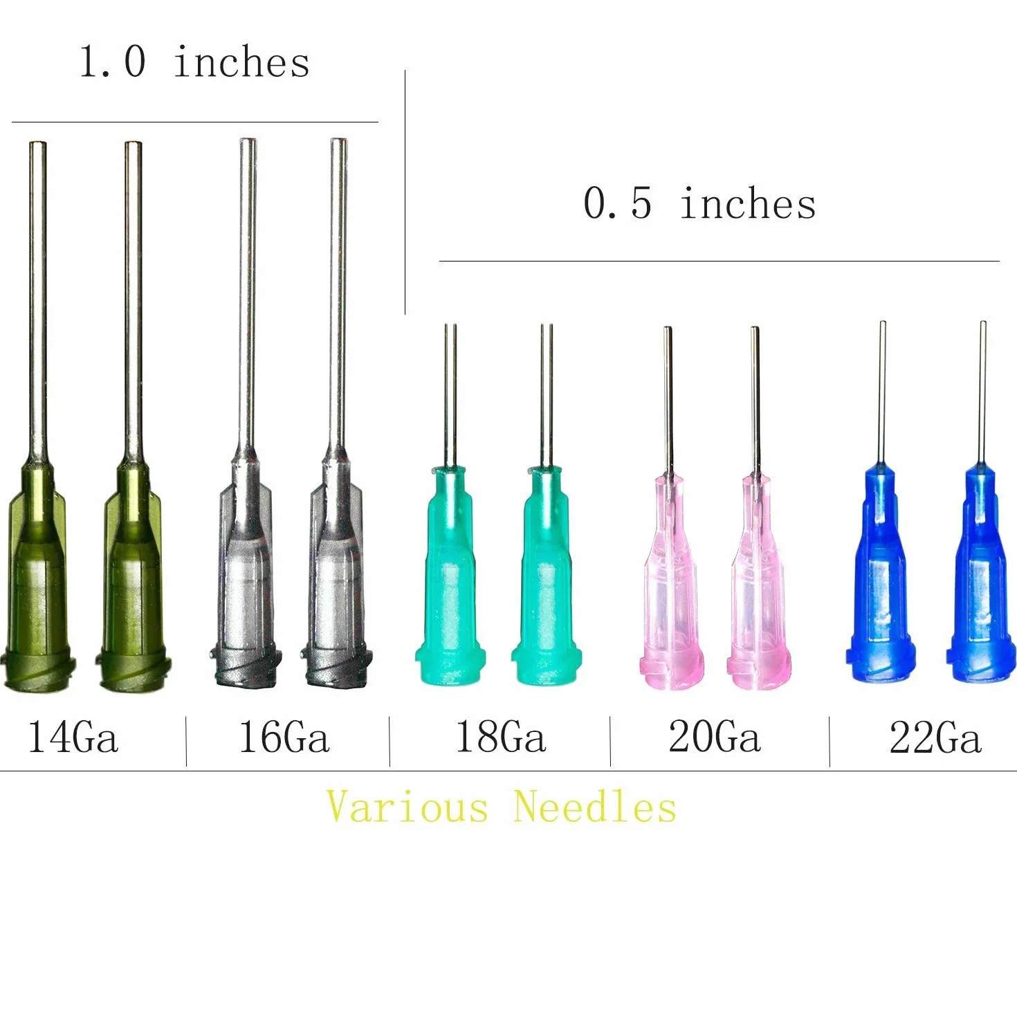 14 sztuk - 50 ml Syringes with 14ga Blunt Tip Needles With Syringe Caps and Transparent Tube for Refilling and Measuring Liquids, Oil or Glue Applicator