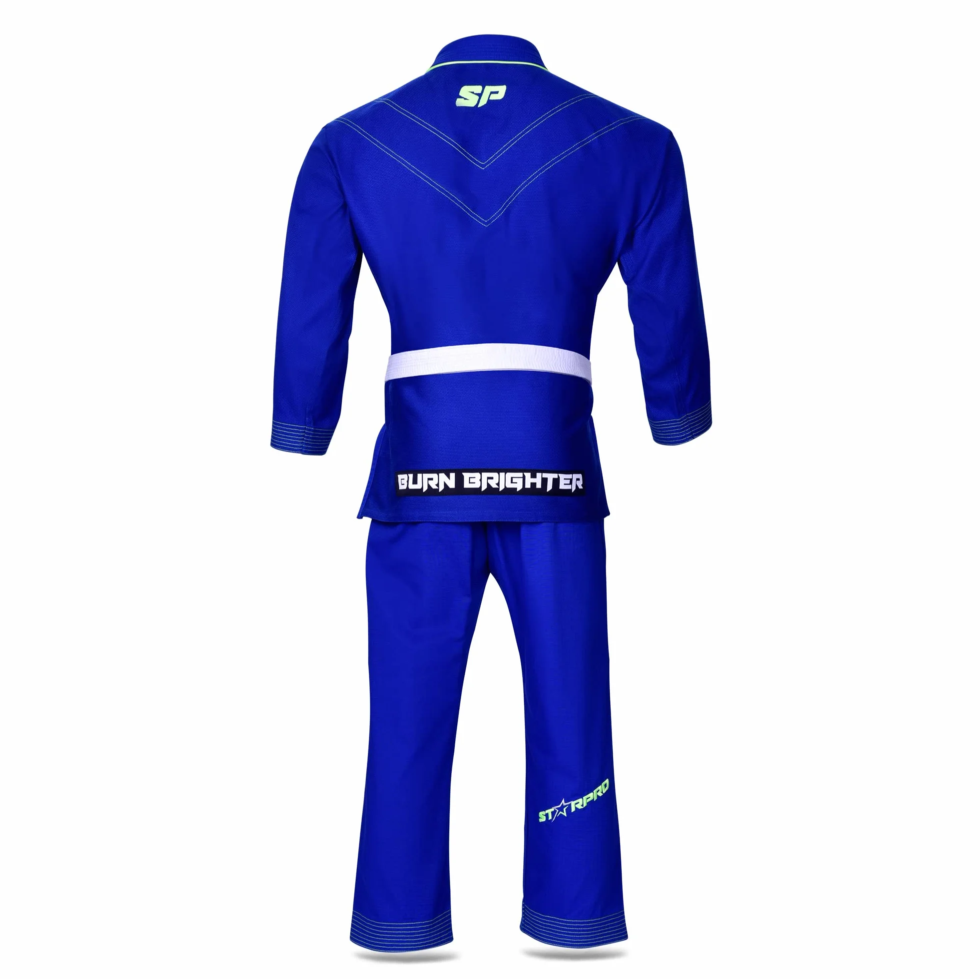 Starpro Ronin BJJ Gi 355 g - mieszanka bawełny Power - biały i czarny - Preshrunk Professional Martial Arts kimono do treningu i zawodów - dla mężczyzn i kobiet, niebieski, A5