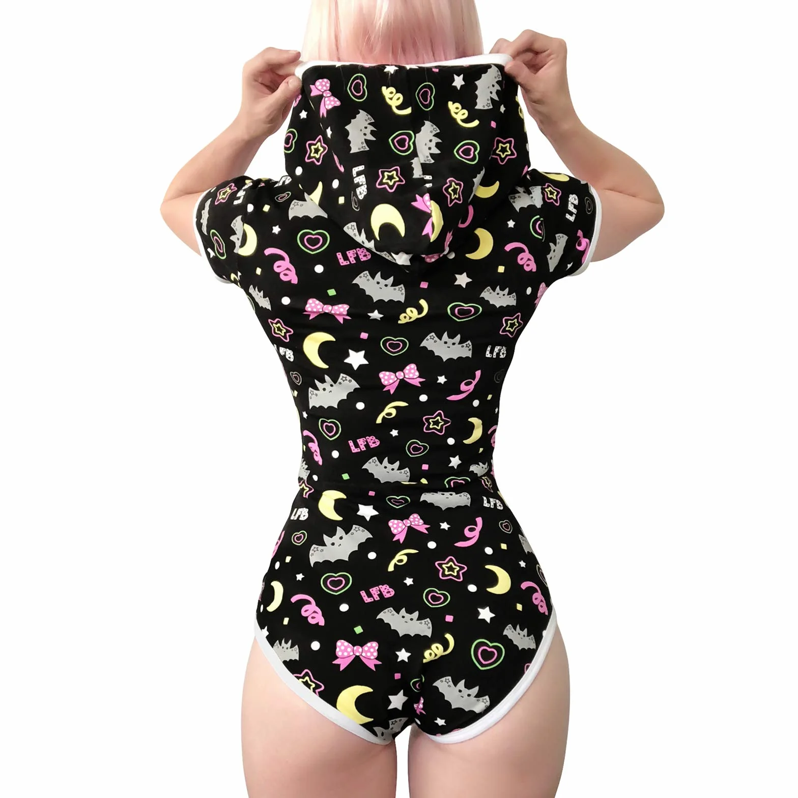 LittleForBig Jednoczęściowy Śpioszki ABDL Noc Cukierek albo psikus Nocny Blask Onesie