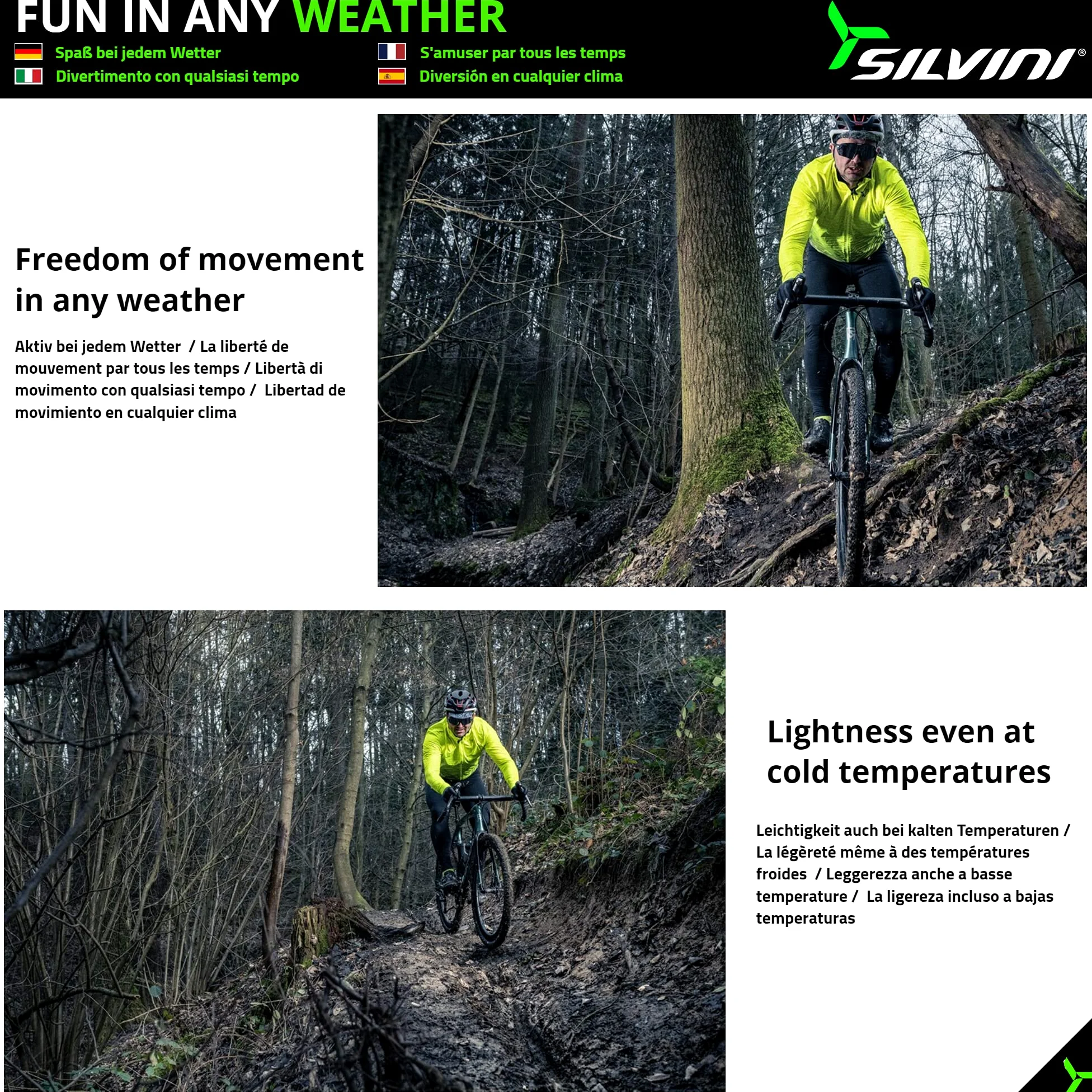 SILVINI Parina lekka, wodoszczelna kurtka rowerowa, męska, wodoszczelna, oddychająca, wodoszczelna, oddychająca, MTB, męska, wiatrówka, rower męski