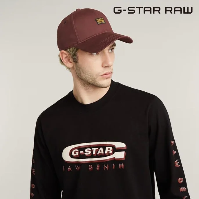 G-Star RAW Oryginalna czapka bejsbolowa, Czerwony (dk port red D03219-D715-9823), jeden rozmiar