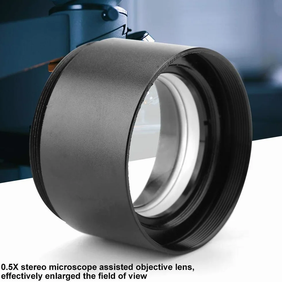 Soczewka obiektywu KP-0,5X Soczewka obiektywu mikroskopu z gwintem montażowym 48 mm (1-7/8")