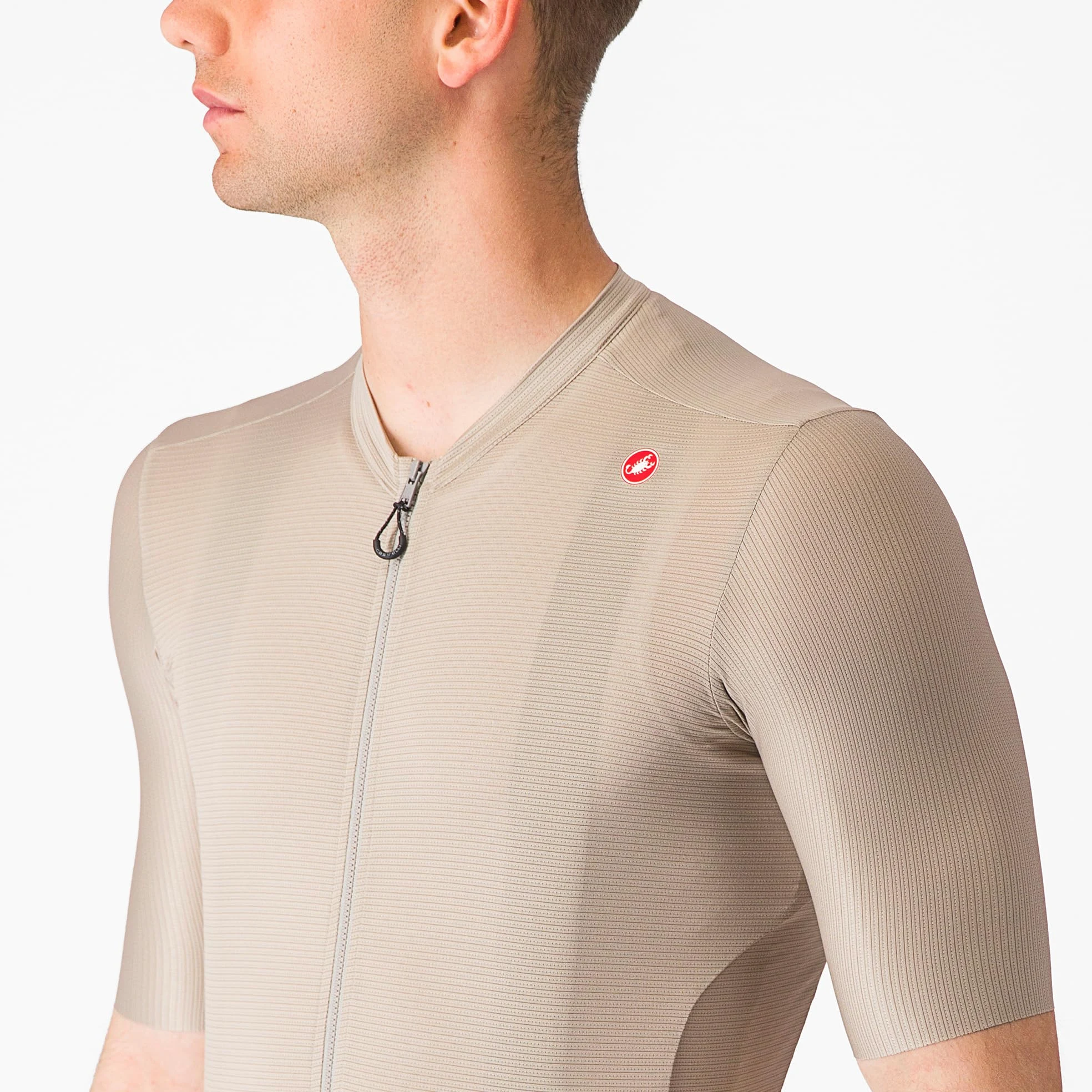 CASTELLI Espresso koszulka techniczna męska, Glina/czarny, XS