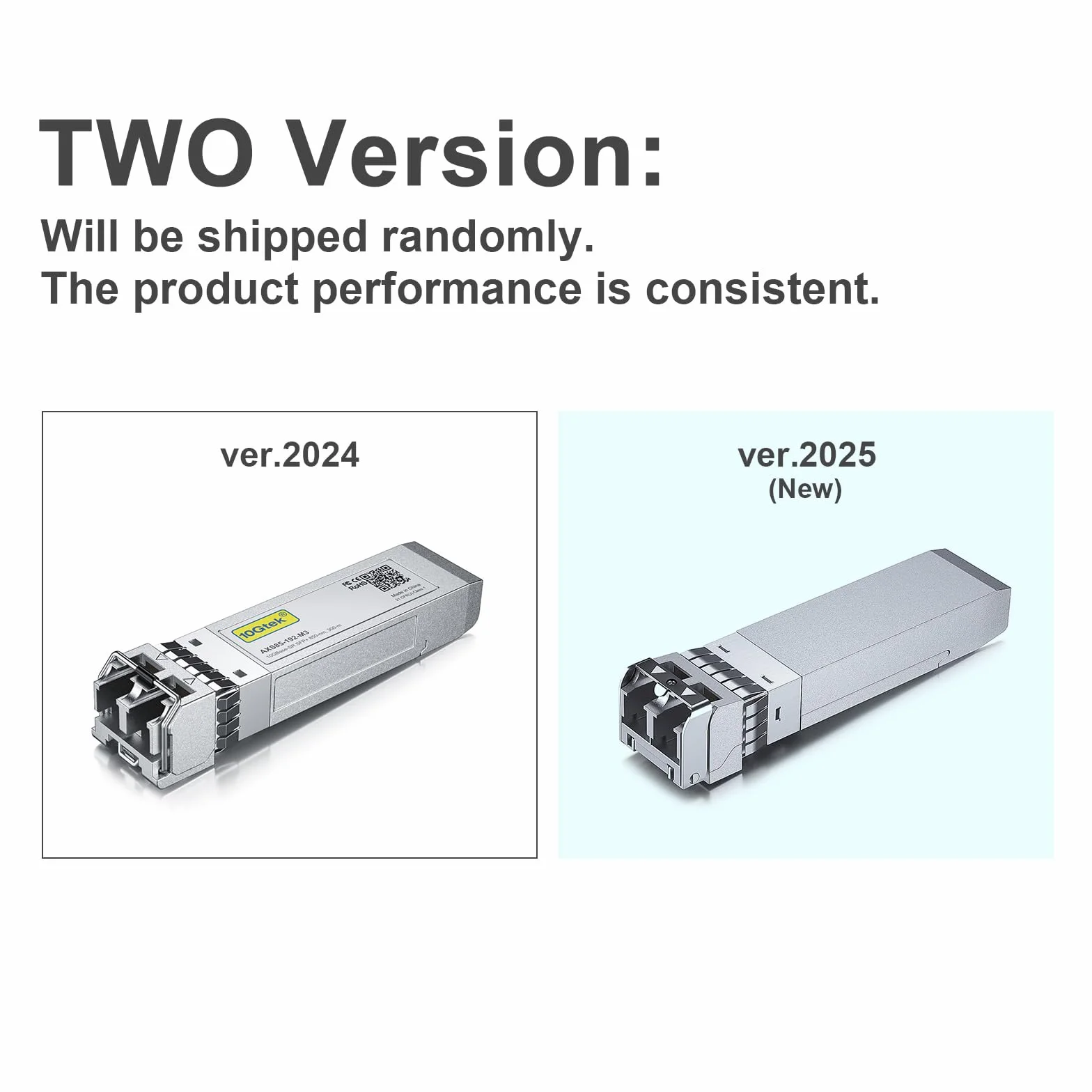 10Gtek for Netgear AXM761 SFP+ SR Multimode Transceiver, 10GBase-SR Fibre Module, Dual LC Connector, 850nm, 300m