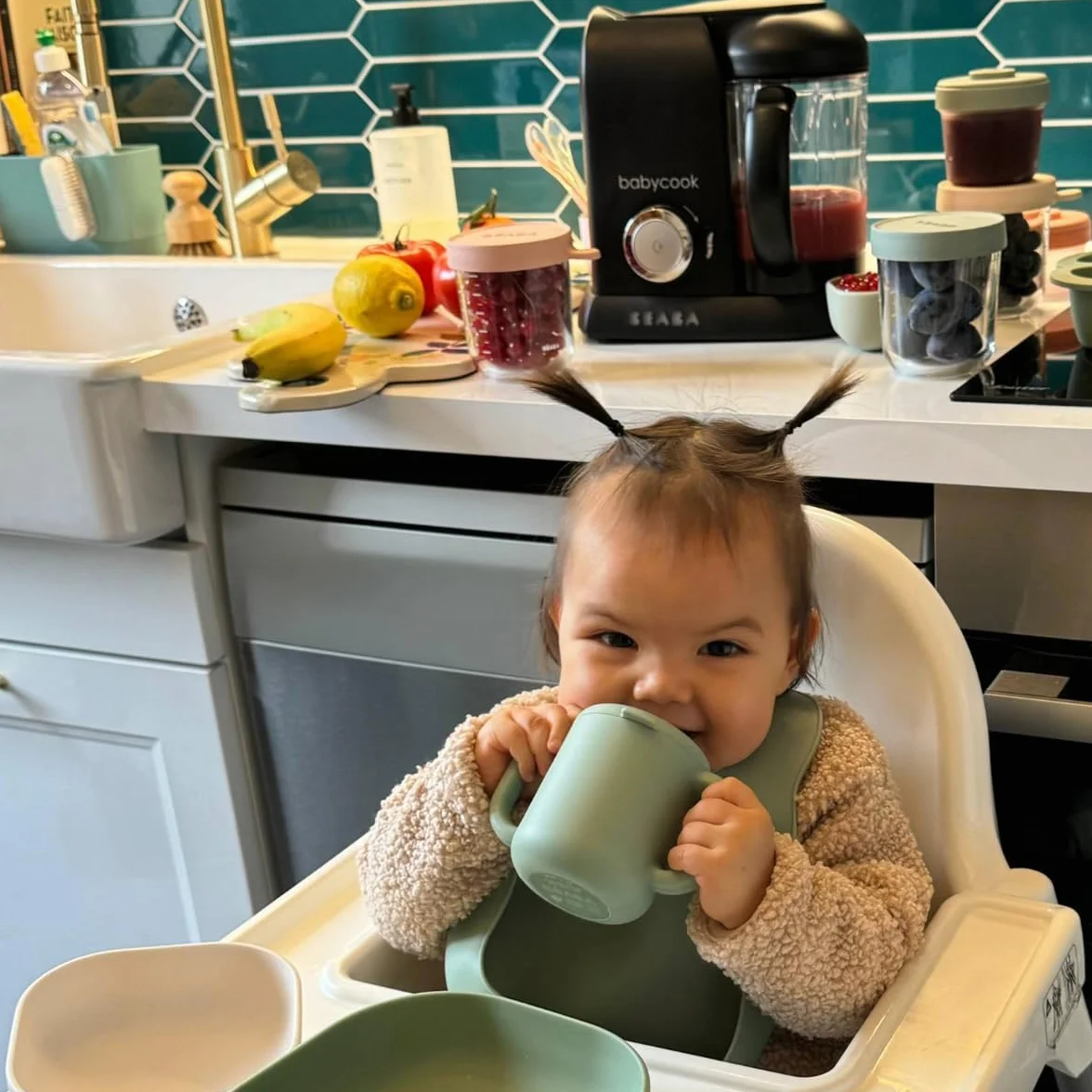 BÉABA, Babycook Solo, Robot dla niemowląt 4 w 1, kuchenka parowa, dywersyfikacja żywności, małe doniczki dla niemowląt, czarne