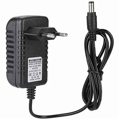 25,2 V 1 A Szybkie ładowanie, adapter ładujący 100-240 V wejście Li-Ion wielopoziomowa ochrona wtyczka UE