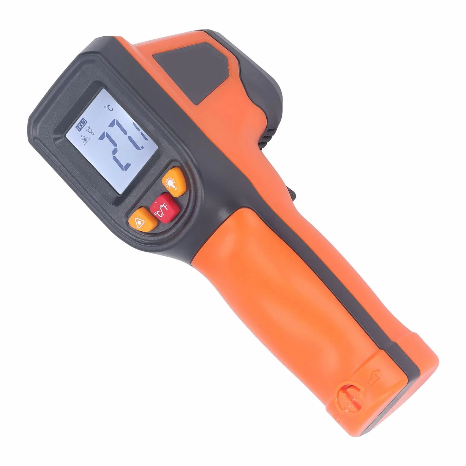 Termometr na podczerwień do Gotowania, Cyfrowy Pomiar Temperatury Bezkontaktowy Laserowy Pistolet do Pomiaru Temperatury żywności Podświetlany Wyświetlacz LCD Negatywny od 50 do