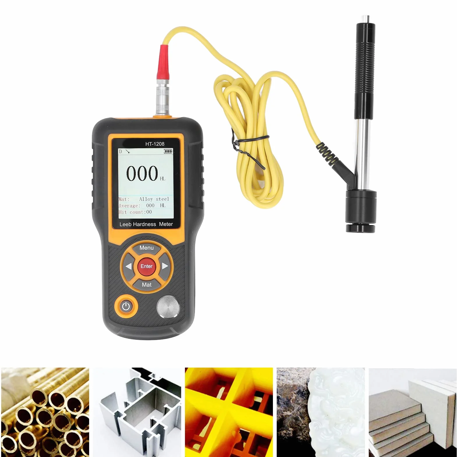 Twardościomierz, 170 do 960 HL Tester Twardości Metali HL HRA HRB HRC HB HV HSD, 40 Zestawów Danych, Profesjonalny Miernik Twardości do Produkcji Maszyn Petrochemicznych