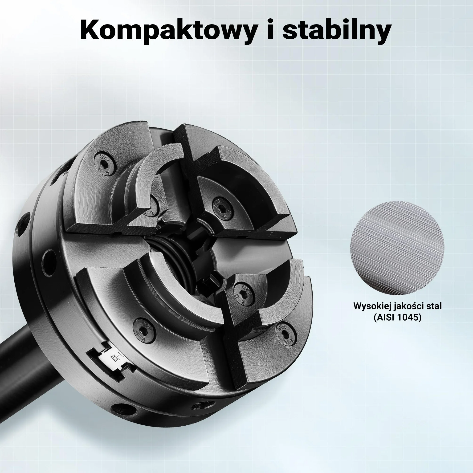 Wiltec Uchwyt tokarski do tokarki z gwintem M33 x 3,5 i połączeniem stożkowym ze stożkiem Morse'a o rozmiarze 2, część zamienna do tokarki 550 W