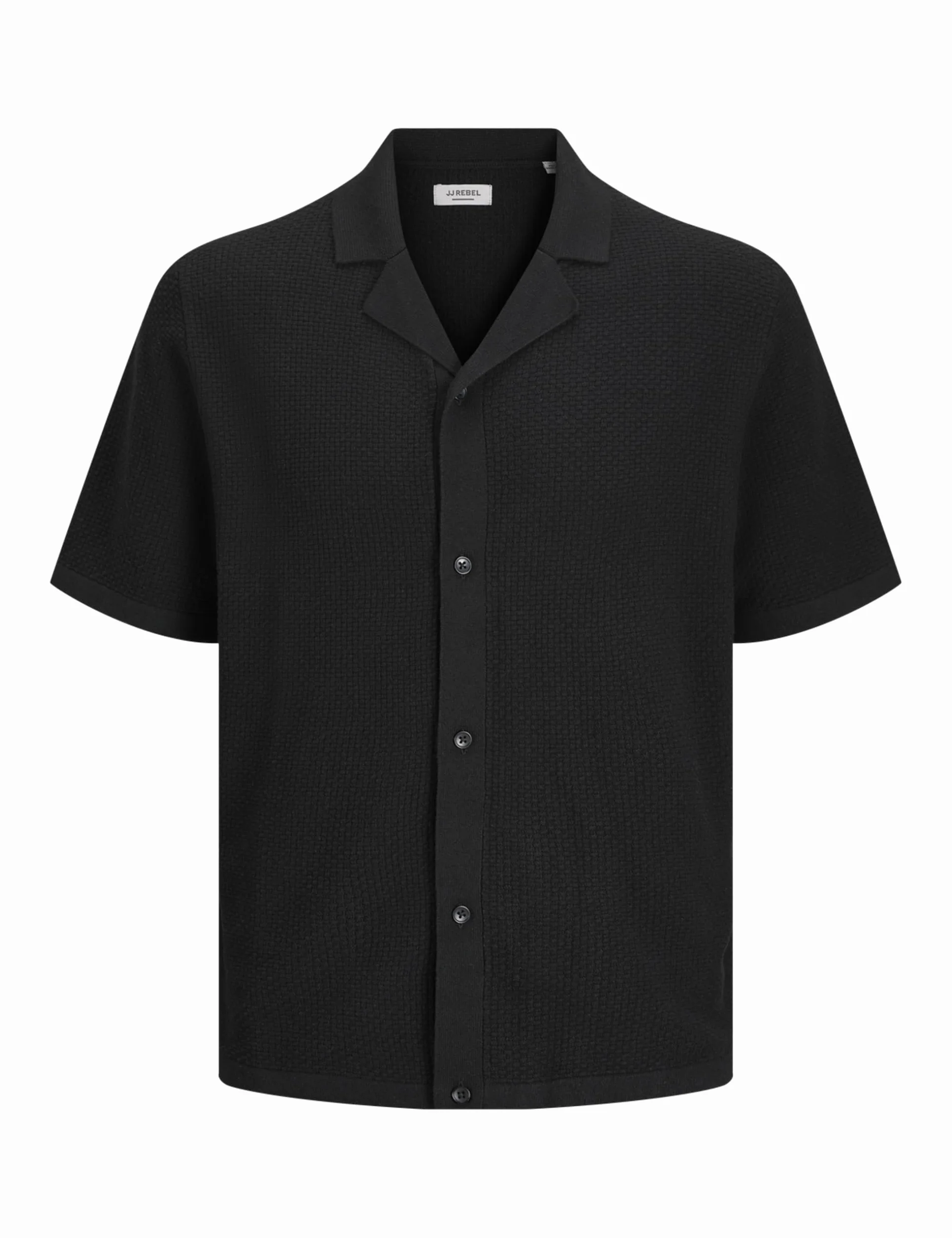 JJ REBEL Jrebwalker Knit Resort SS, czarny, L
