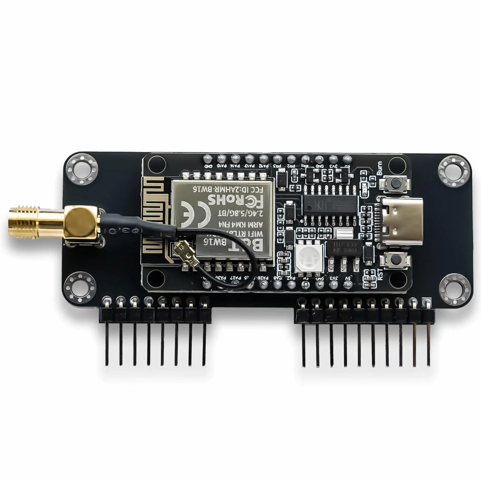 Flipper Zero Dual-Band 5GHz/2,4 GHz WiFi Devboard - wstępnie załadowane oprogramowanie układowe, moduł GPIO RTL8720DN (BW16) z zewnętrzną anteną 8dBi o wysokim wzmocnieniu - narzędzie do analizy sieci