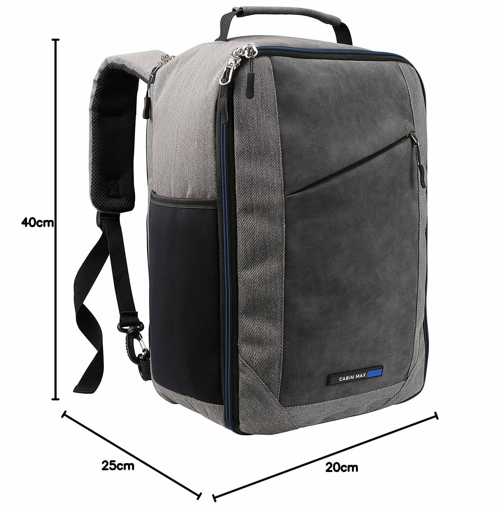 Cabin Max Manhattan Plecak 40x20x25 Ryanair bagaż podręczny 40 x 20 x 25 kabinowy na laptopa (20L)
