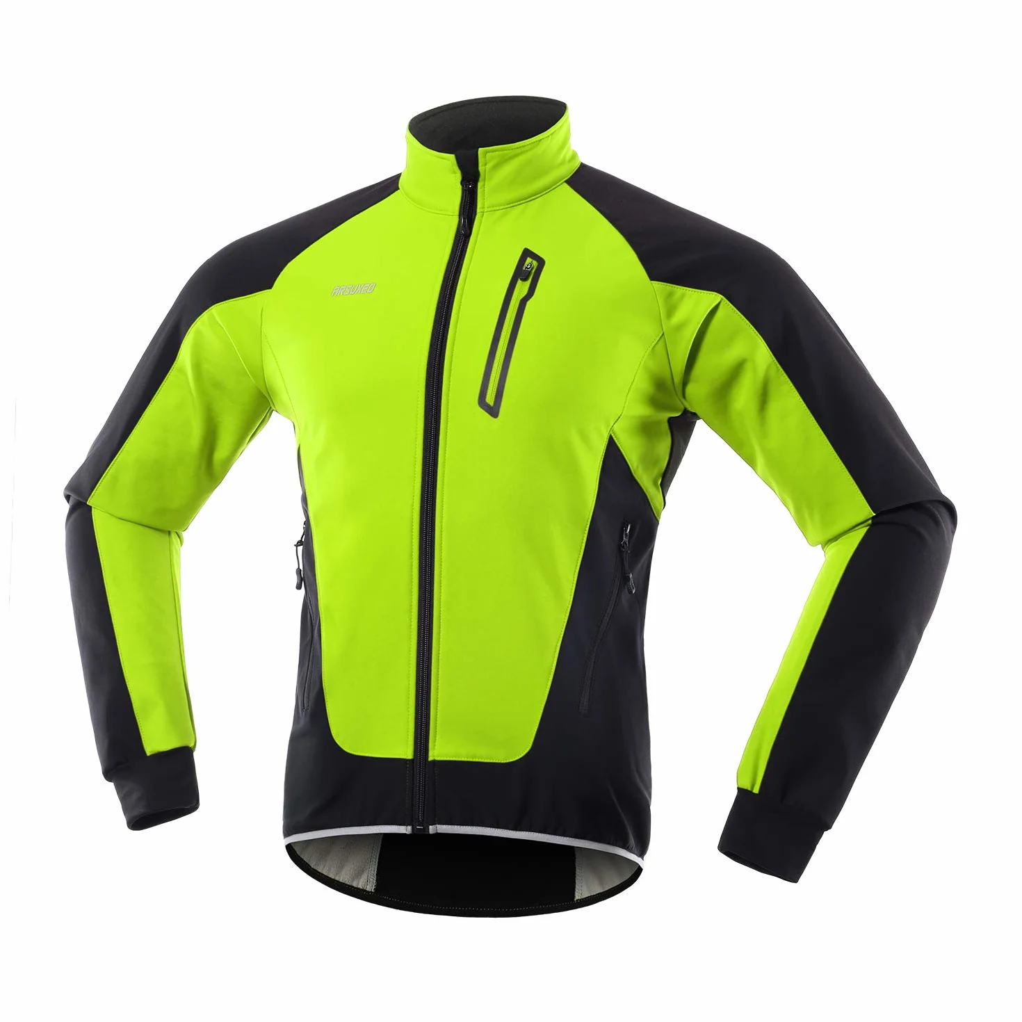 ARSUXEO Męska zimowa kurtka rowerowa, termo-włóknina, softshell, MTB, odzież wierzchnia, wiatroszczelna, wodoszczelna, 20B